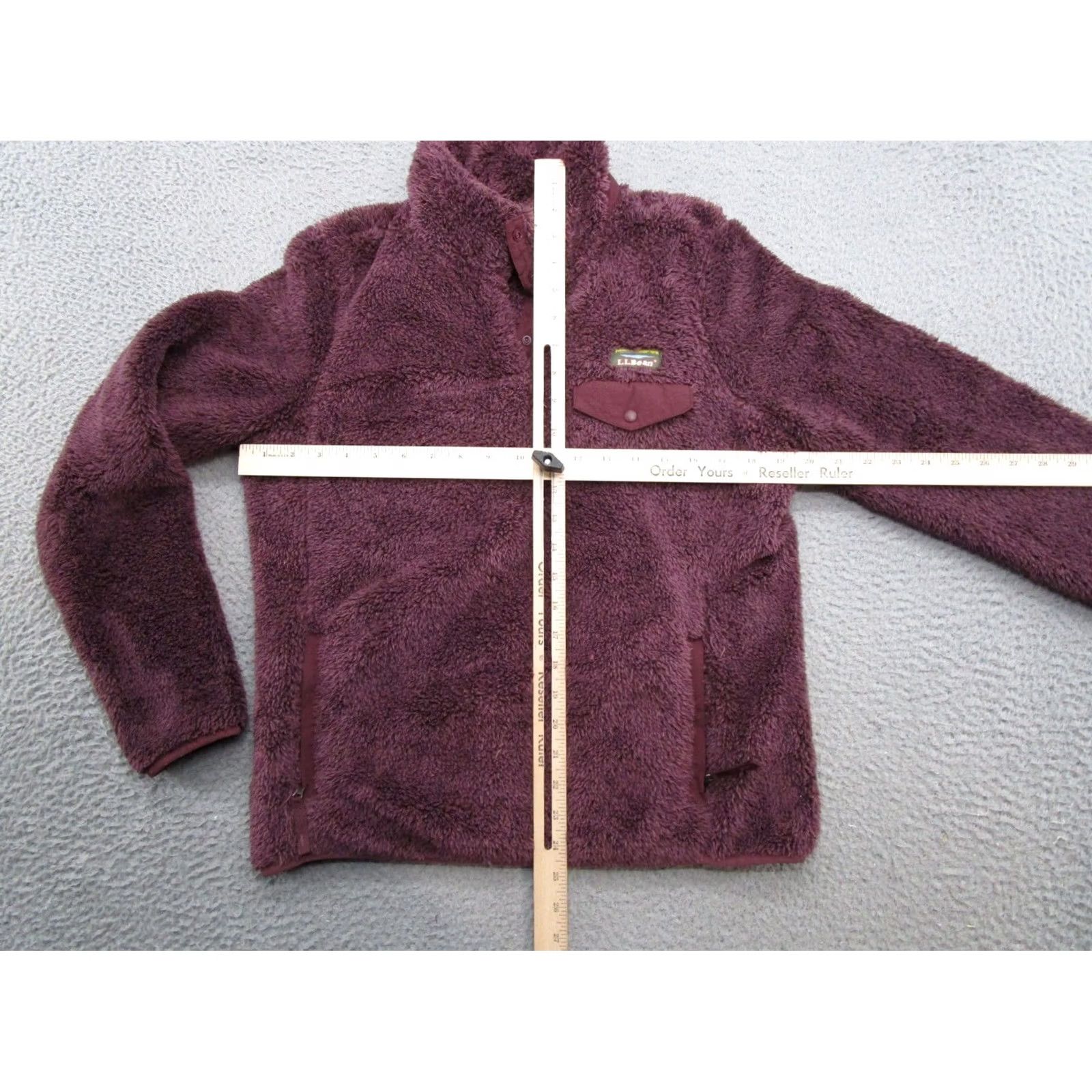 Vintage L.L. Bean Fleece Pullover Sweater Women's XS Purple Long Sleeve Mock Neck Cozy Classic Outdoor Slim Pullover" Size XS / US 0-2 / IT 36-38 - 5 Thumbnail