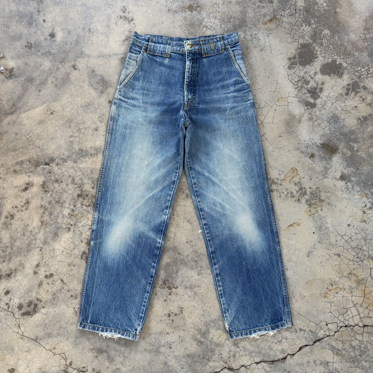 Trussardi Vintage trussardi distressed faded jeans pants Size US 30 / EU 46 - 2 Thumbnail