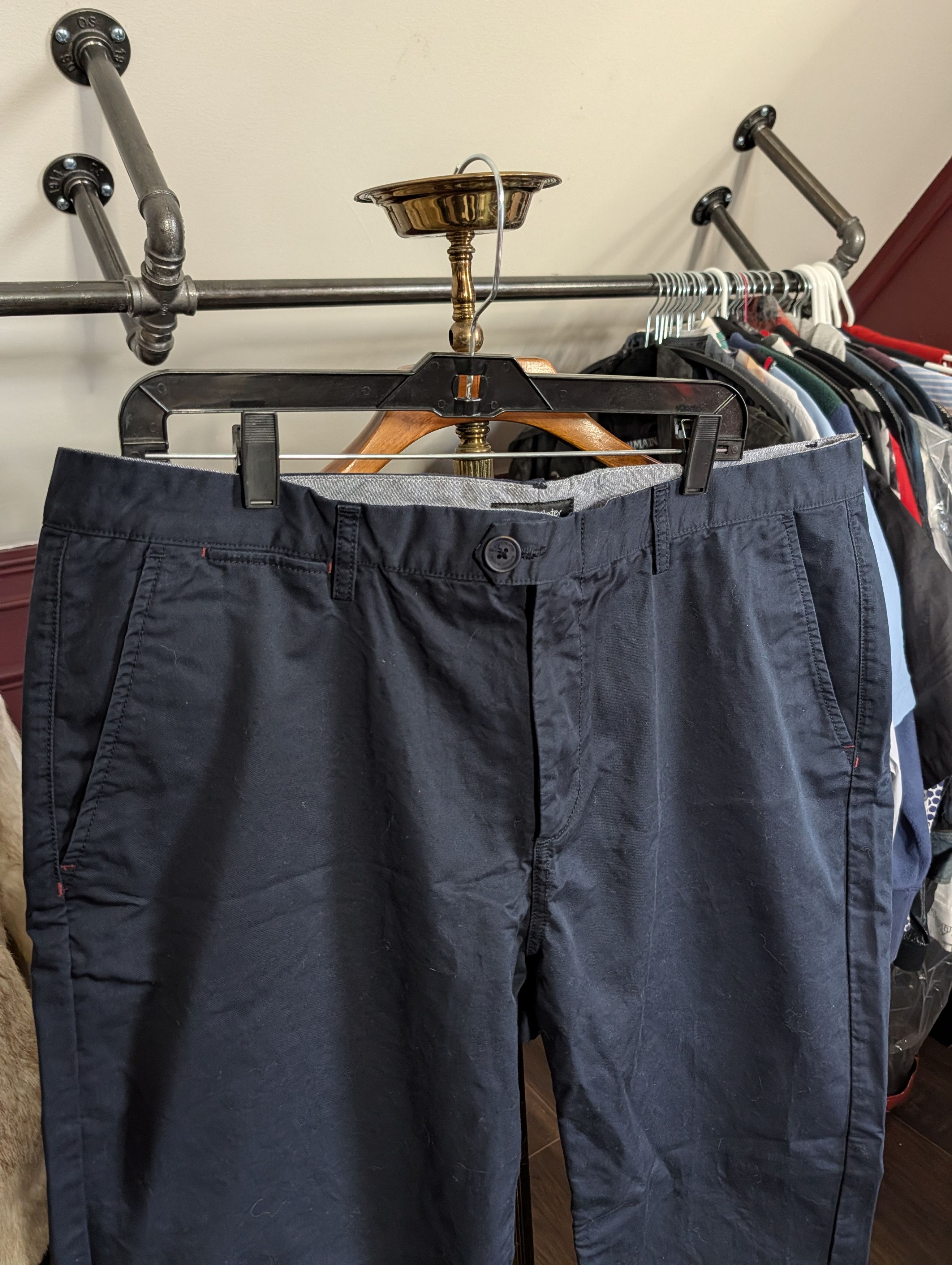 Walter Steiger WALKER SLATER Wide leg cropped skater chino pants sz40 Size US 40 / EU 56 - 2 Thumbnail