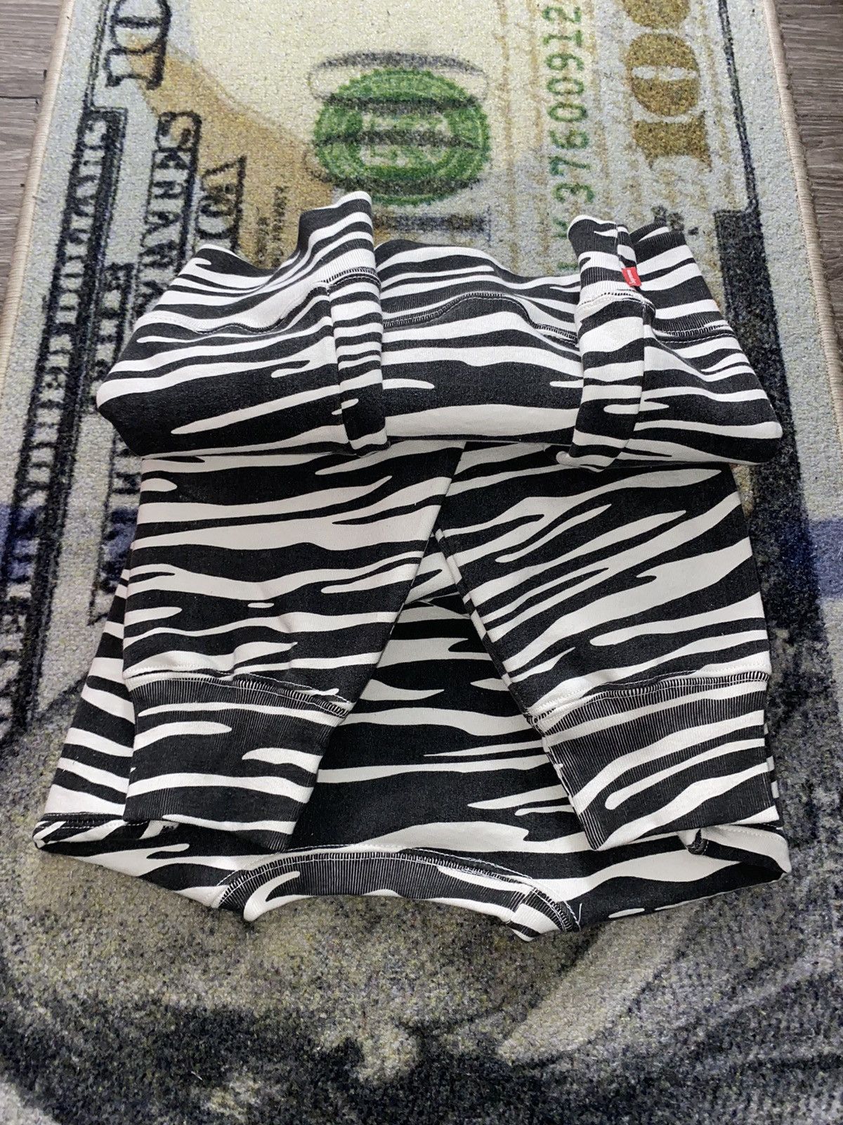 Supreme Box Logo Crewneck (FW22) Zebra