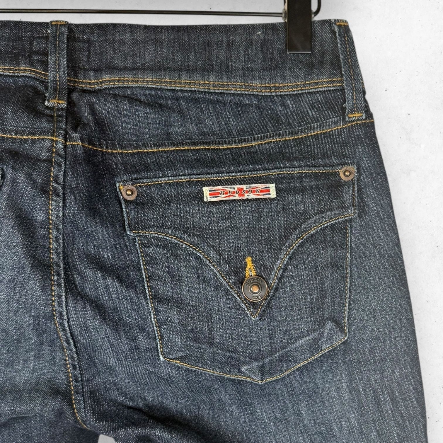 Hudson Hudson Women's 27 Dark Wash Straight-leg Jeans Low Cut Size 27" / US 4 / IT 40 - 4 Thumbnail