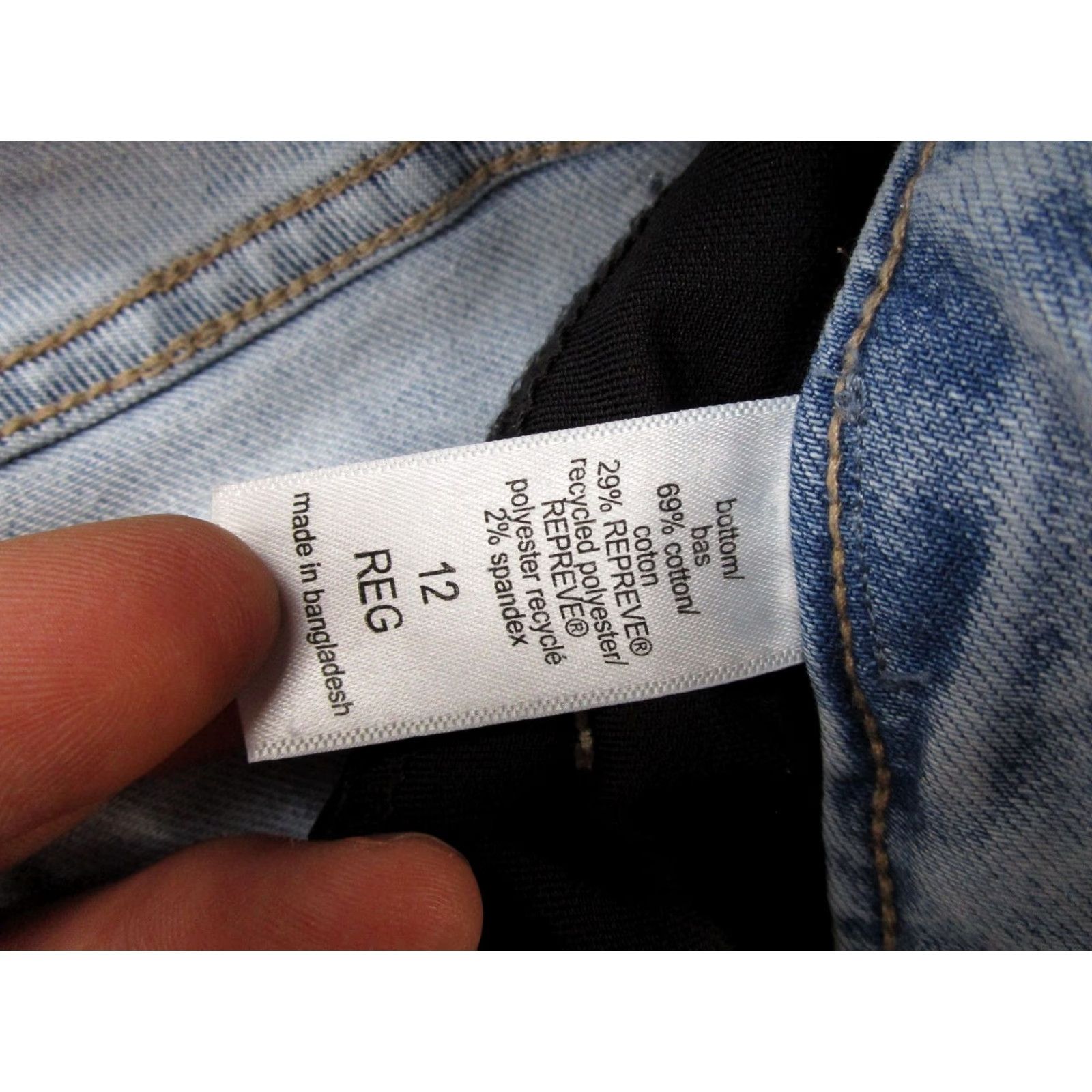 Vintage Maurices Original Fit High Rise Slim Bootcut Blue Jeans 12 Reg Women’s Denim 5-Pocket Stretch Polyester? Size 34" / US 12 / IT 48 - 5 Thumbnail