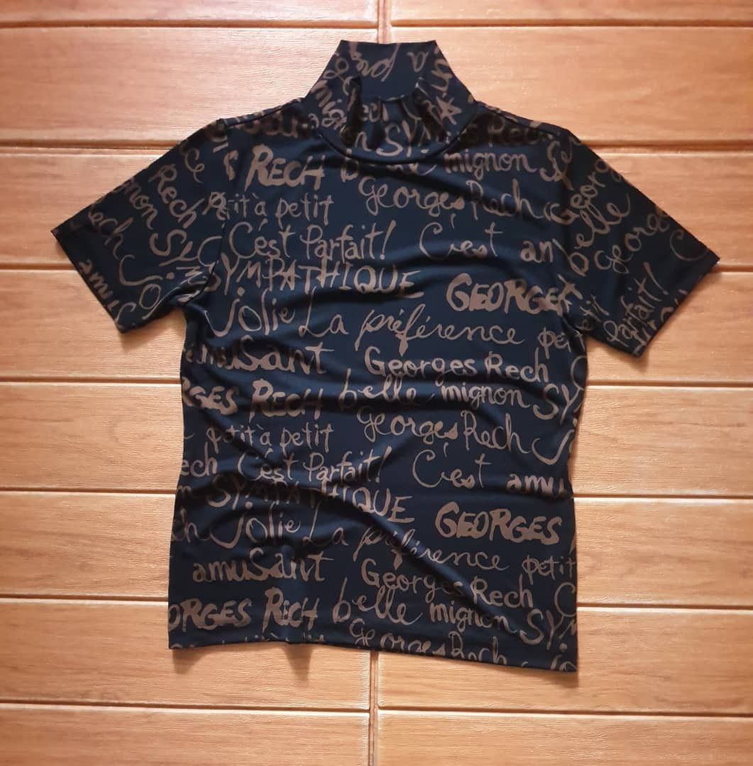 Japanese Brand George Rech Paris monogram turtle neck Shirt Size M / US 6-8 / IT 42-44 - 1 Thumbnail