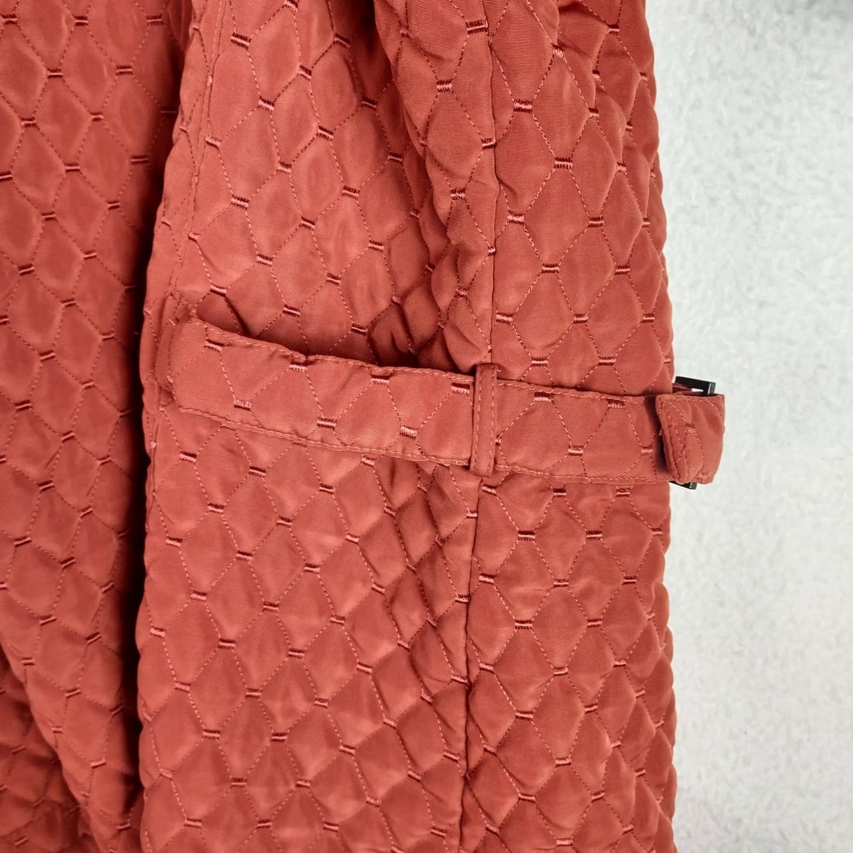 Rusty VINTAGE? No. Giacca Woman Quilted Jacket 2X Full Zip Insulated Rust Orange Jacket Womens Size XXL / US 16-18 / IT 52-54 - 6 Thumbnail