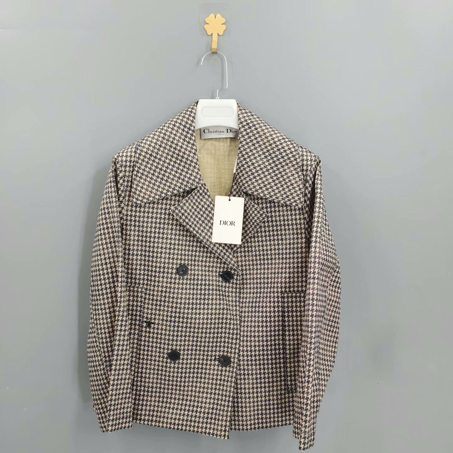Dior Dior Houndstooth Double-Breasted Blazer Size S / US 4 / IT 40 - 1 Thumbnail