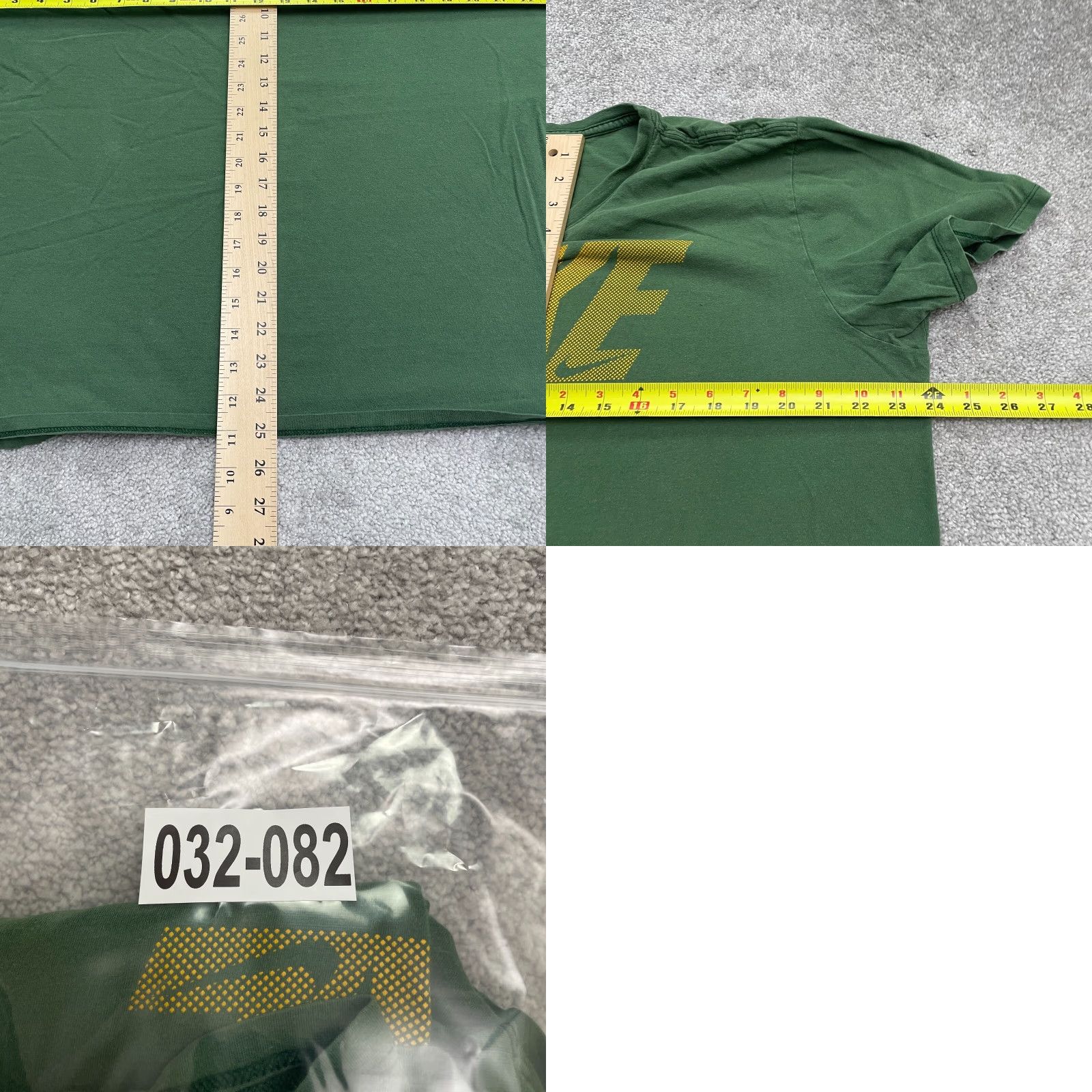 Nike Nike Graphic T-Shirt Mens Large Green Crew Neck Short Sleeve Cotton Casual Tee Size US L / EU 52-54 / 3 - 8 Thumbnail
