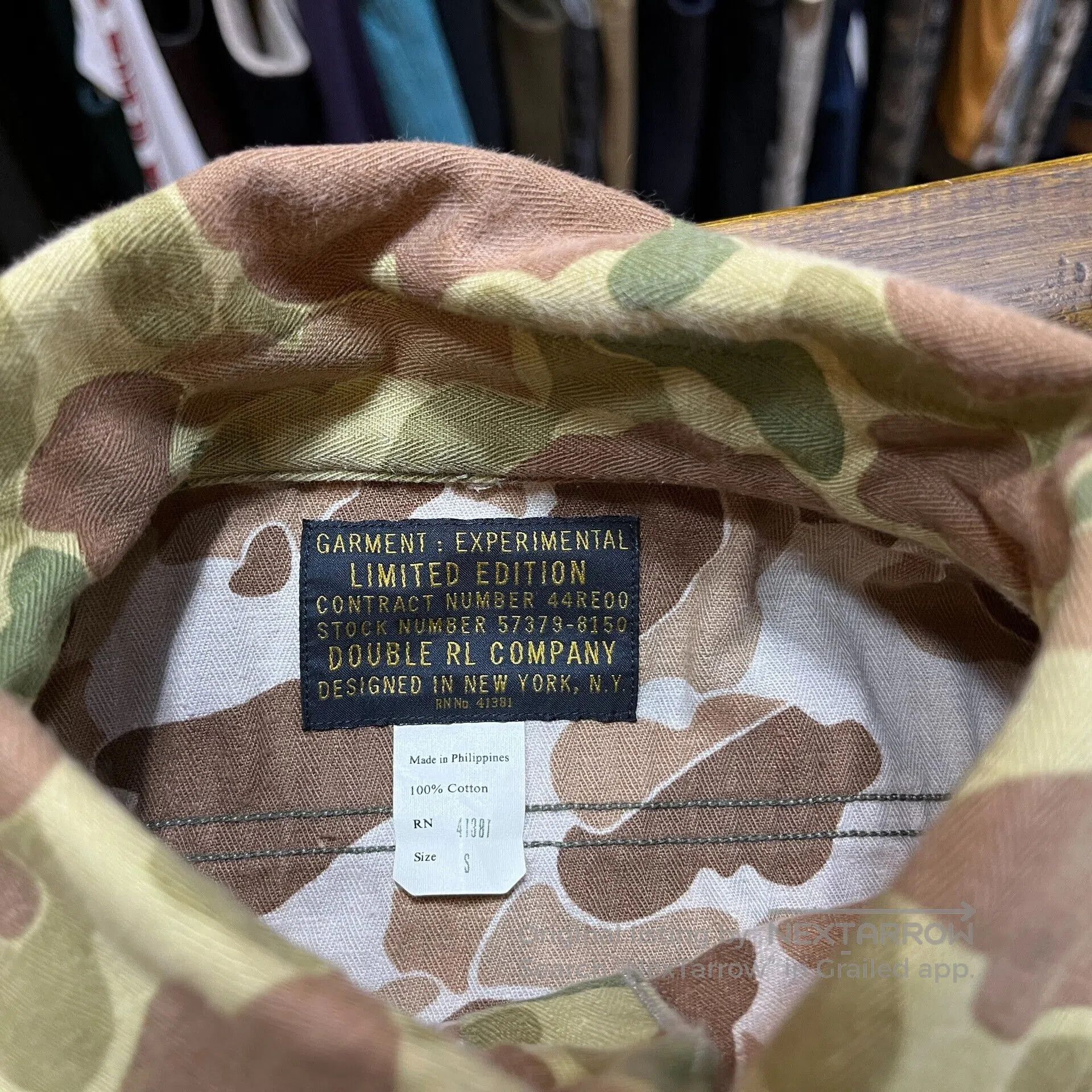 RRL Ralph Lauren RRL Limited Camouflage Shirt. Size US S / EU 44-46 / 1 - 3 Thumbnail