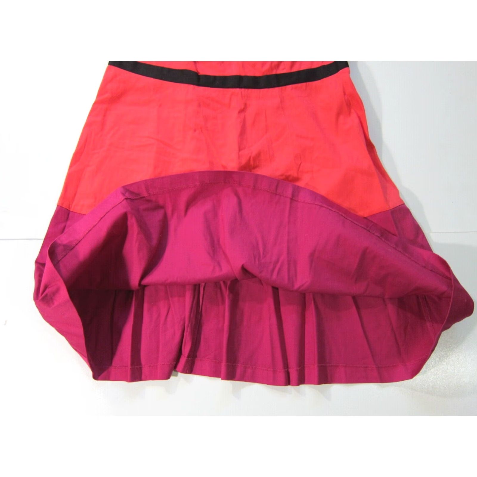 Vintage NWT Le Bos Cotton Pink Orange Black Sleeveless Drop Waist Tank Dress Plus 16W Size XXL / US 16-18 / IT 52-54 - 5 Thumbnail
