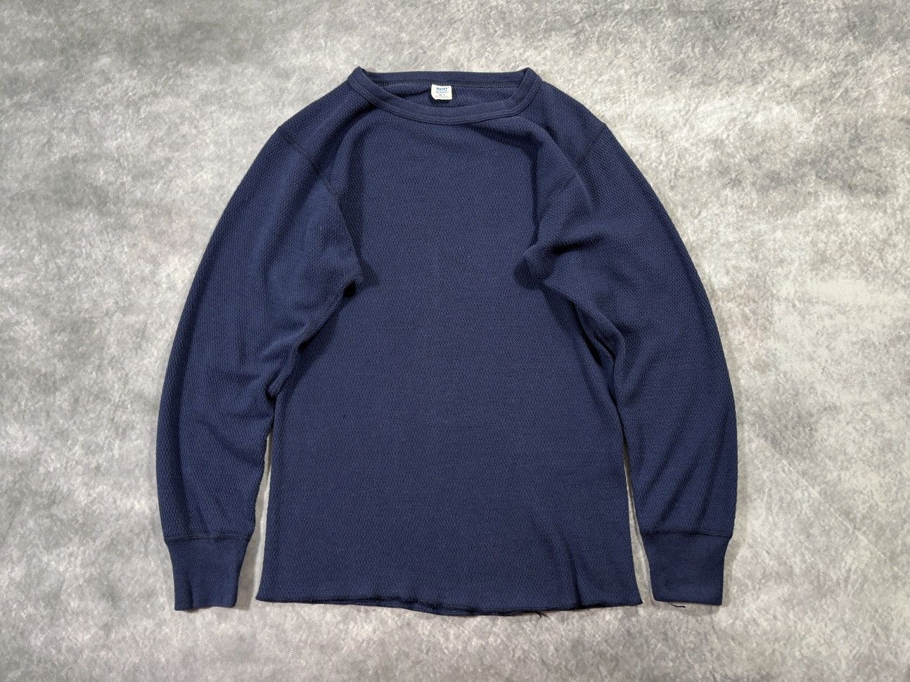 Vintage 1970s Thermal Longsleeve Vintage Hanes Made in USA Raschel Size US S / EU 44-46 / 1 - 12 Thumbnail