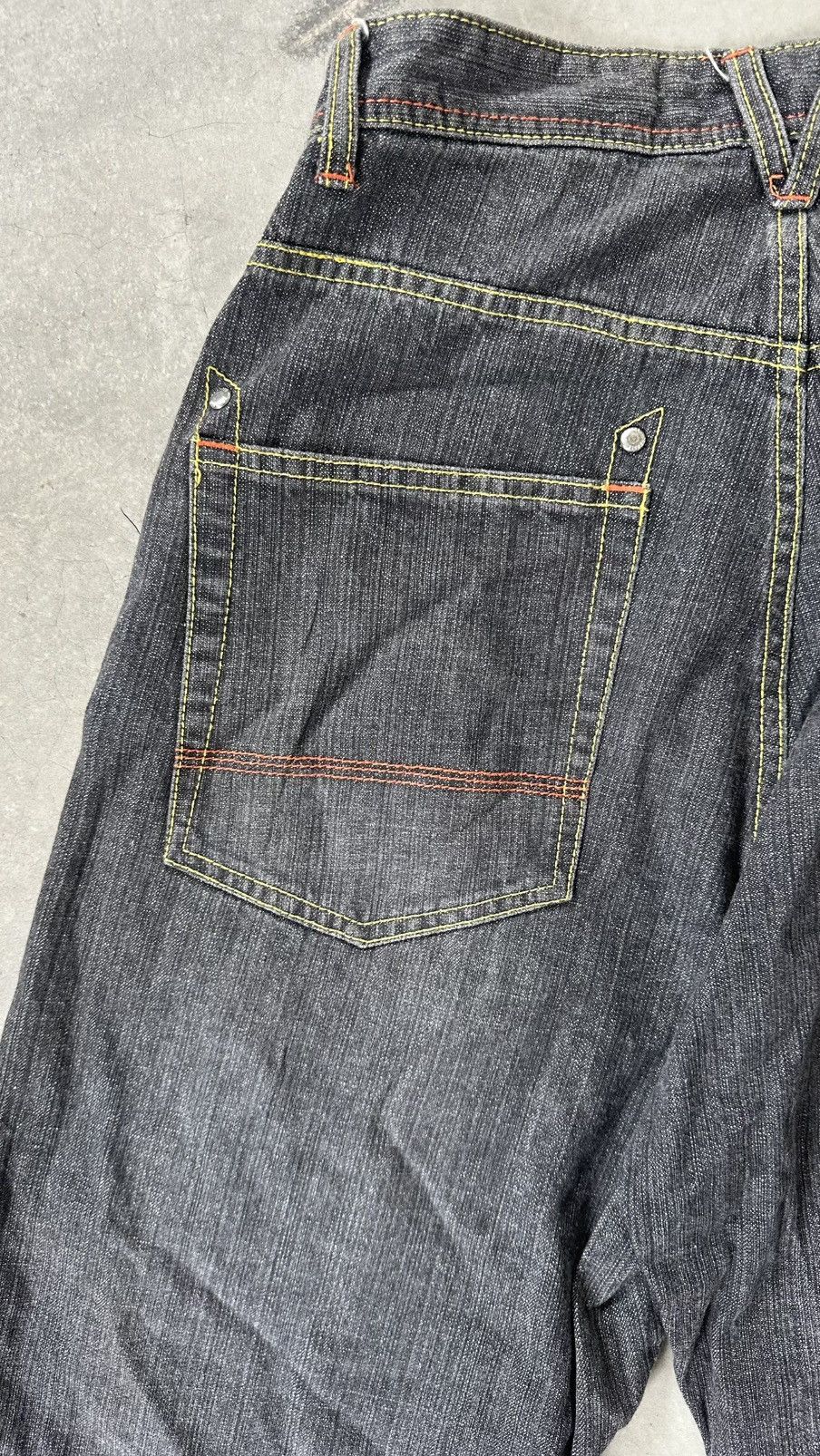 Japanese Brand Y2K TRANSER BAGGY PATCH DENIM PANT Size US 30 / EU 46 - 14 Thumbnail