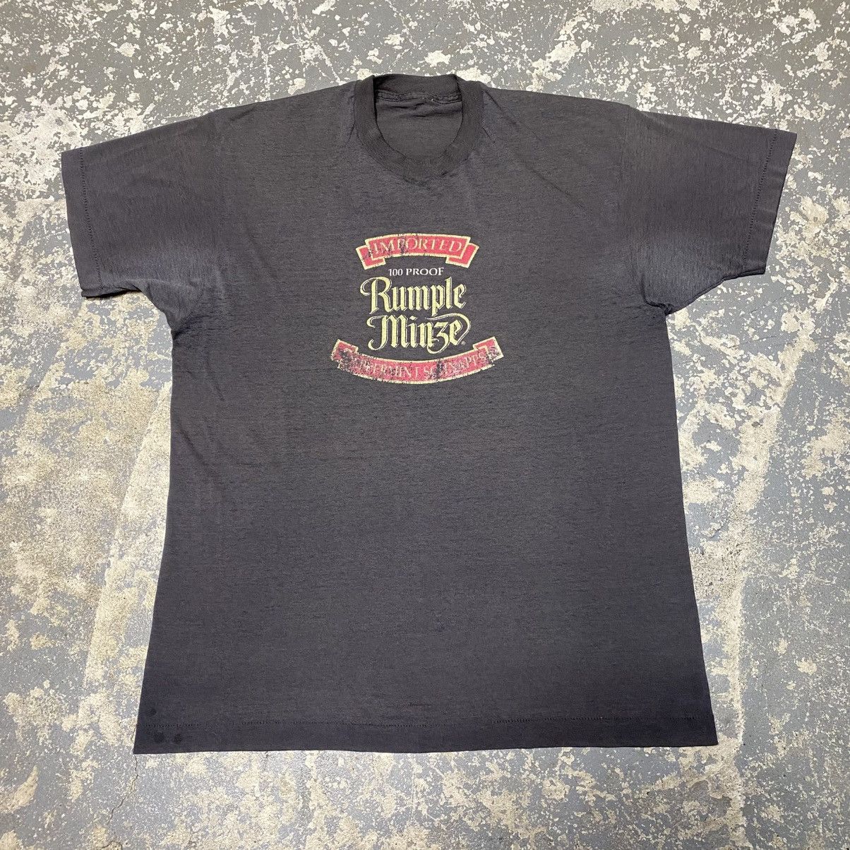 Japanese Brand × Vintage Vintage Imported 100 Proof Rumple Min3e Faded Thin 80s Tee Size US M / EU 48-50 / 2 - 1 Thumbnail