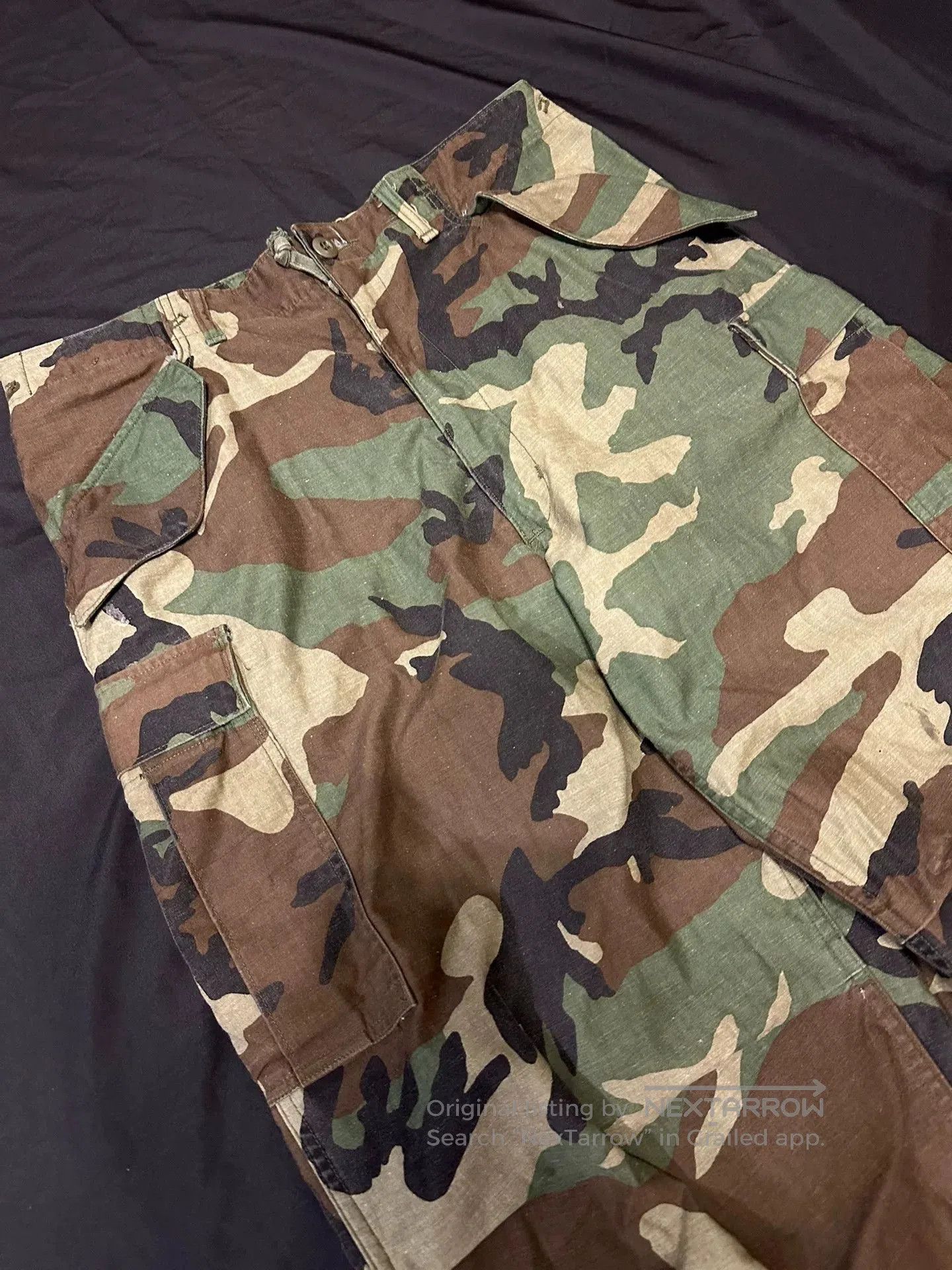 Vintage Vintage 80s M65 Camo Cargo Pants. Size US 28 / EU 44 - 5 Thumbnail