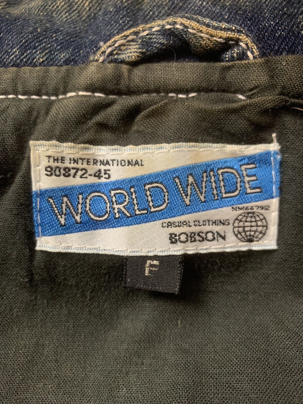 Worldwide Youth Rare Design Vintage World Wide Bobson Denim Jackets Size US L / EU 52-54 / 3 - 4 Thumbnail