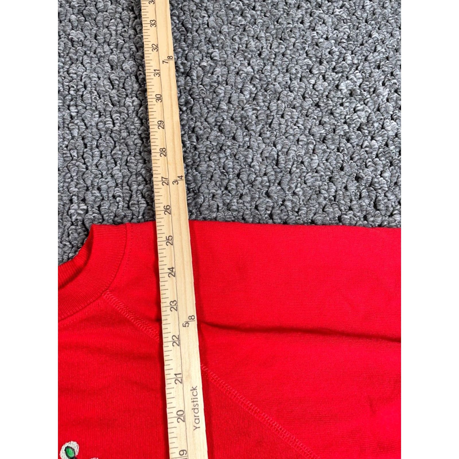 Hanes VINTAGE Hanes Sweatshirt 80s Christmas Red Raglan XL Adult Womens Size XL / US 12-14 / IT 48-50 - 7 Thumbnail
