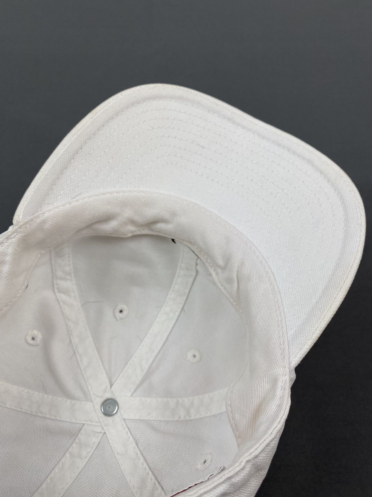 Nike 1990’s Vintage Nike Big Swoosh 6 Panel Strap Back Cap Size ONE SIZE - 7 Thumbnail