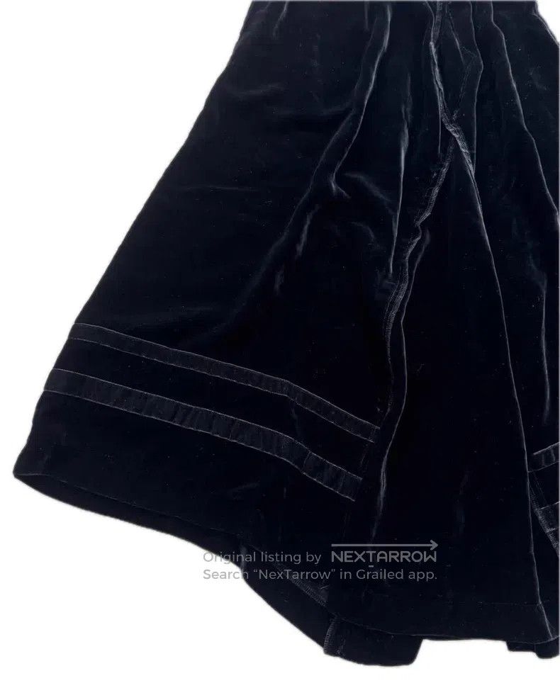 Comme des Garcons Comme Des Garcons size M Black velvet velvet dress Size 23" - 4 Thumbnail