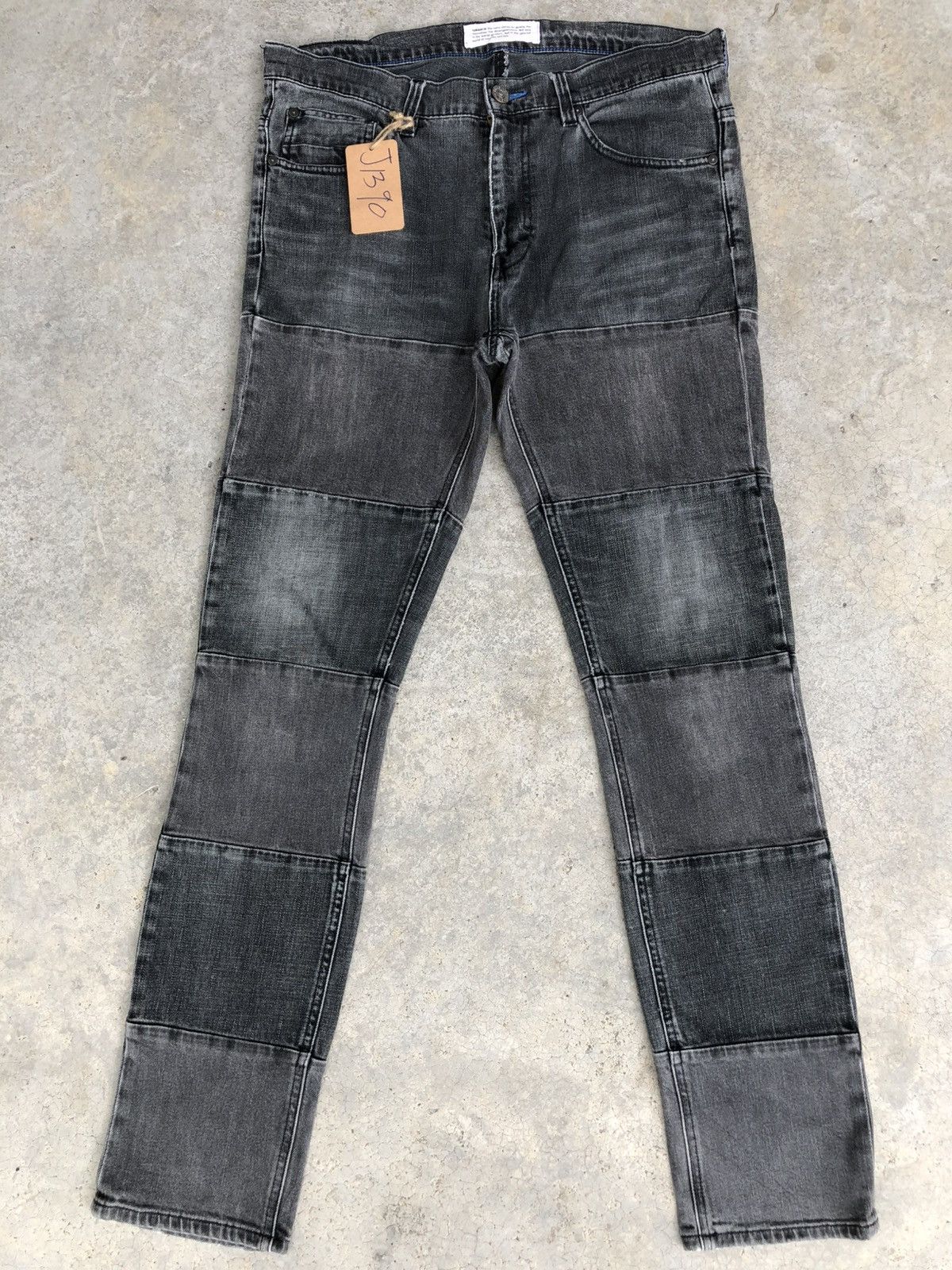 Who Decides War Adidas Distressed Jeans Patchwork Skinny Jeans Size US 34 / EU 50 - 1 Thumbnail