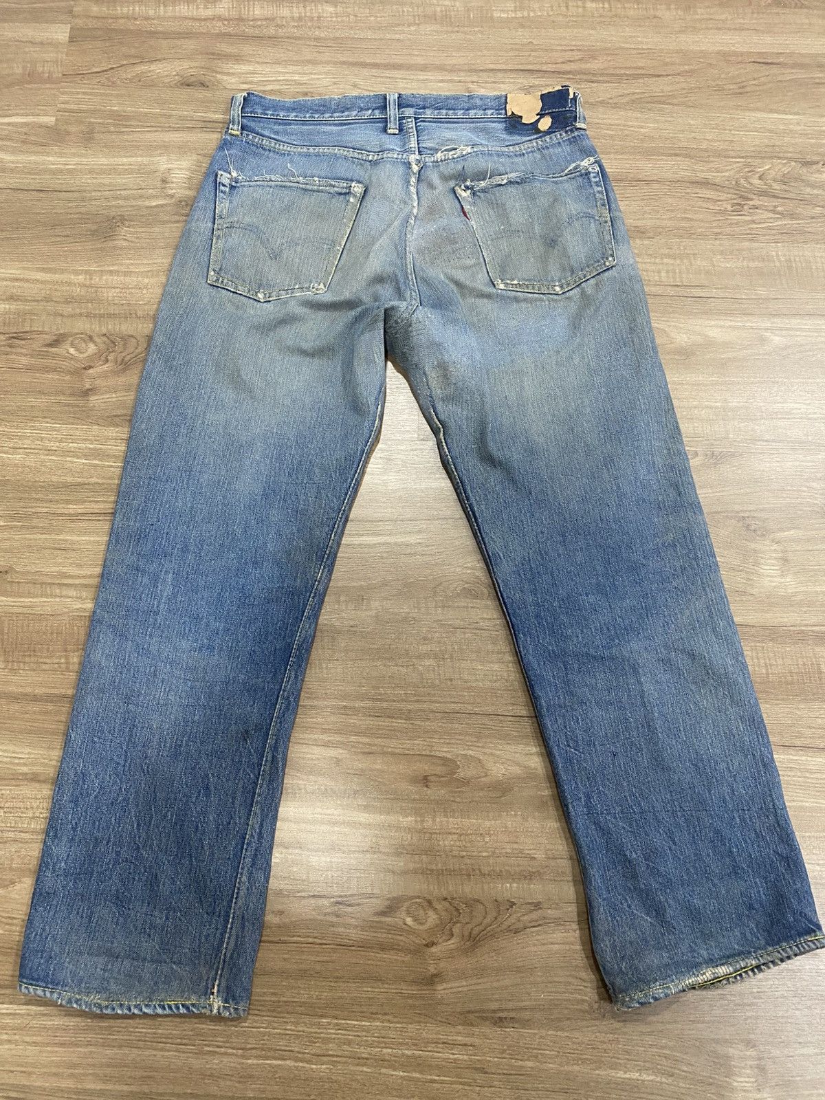 Levi's True vintage Levis 501 Big E Hidden Rivert selvadge Size US 34 / EU 50 - 2 Thumbnail