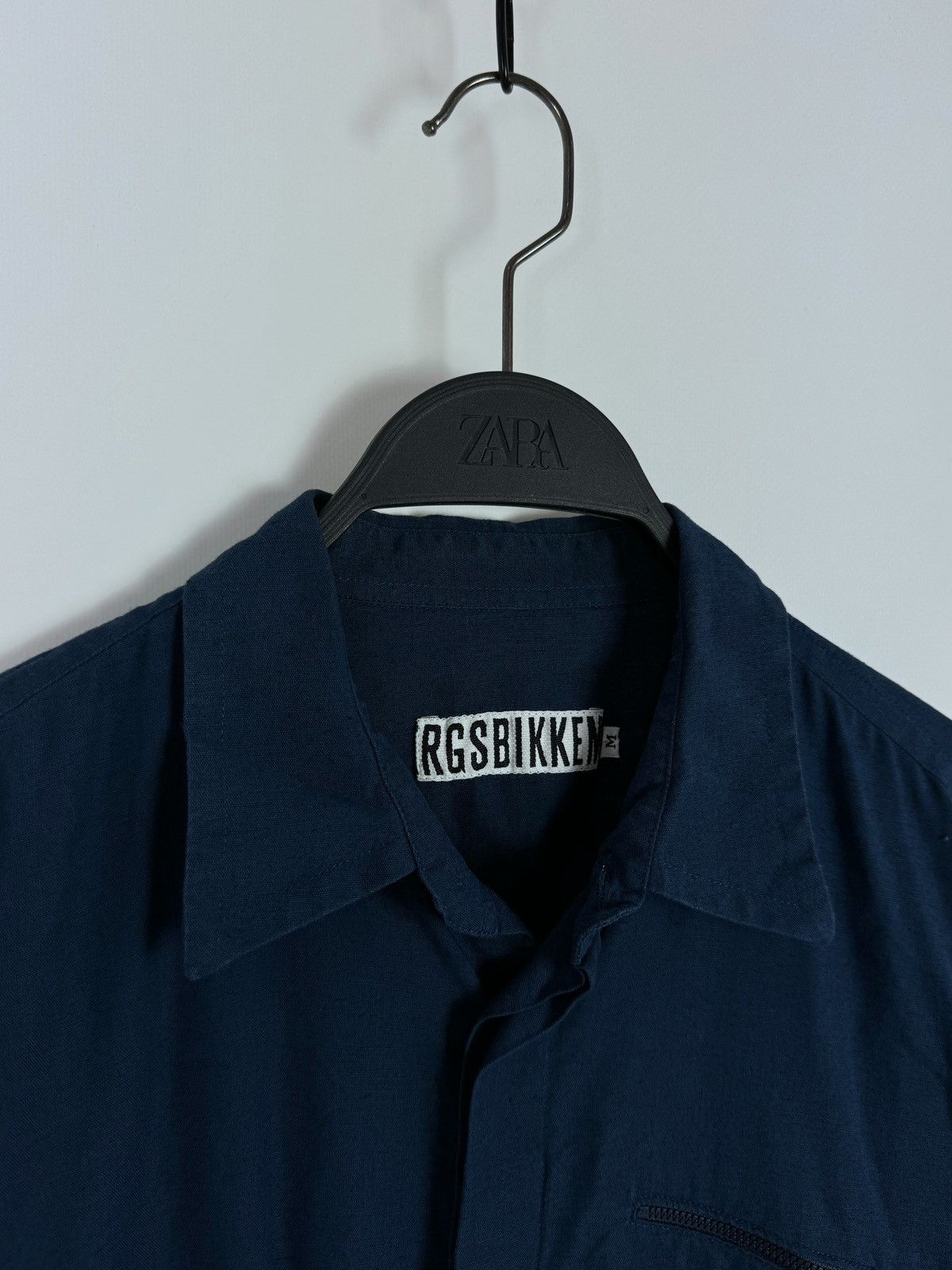 Designer × Dirk Bikkembergs × Vintage Vintage Dirk Bikkembergs Zip Pocket Rare Buttons Up Shirt Size US M / EU 48-50 / 2 - 3 Thumbnail
