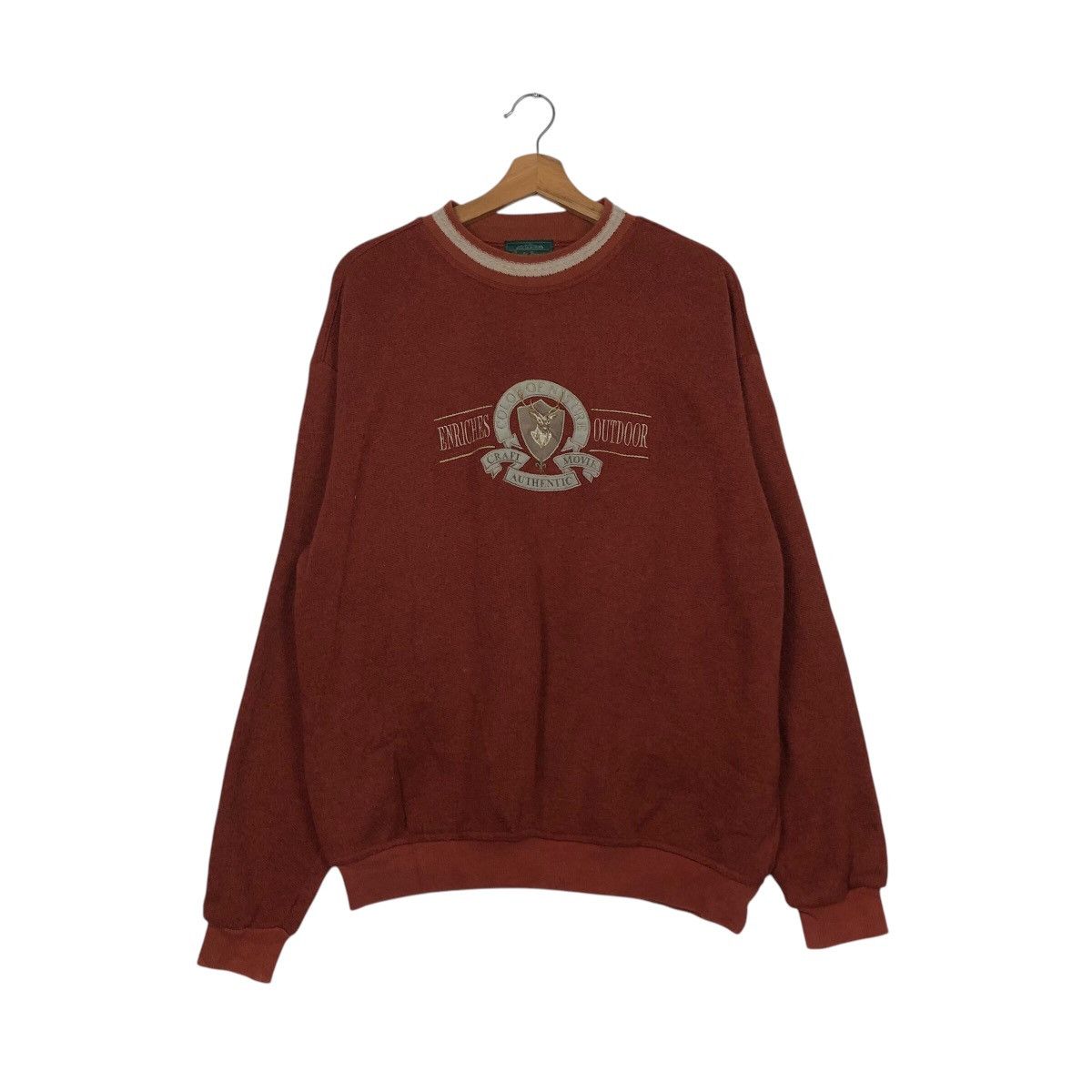 Japanese Brand × Vintage 📌Vintage Sweatshirt Craft Movie Big Logo Issey Miyake Size US L / EU 52-54 / 3 - 2 Thumbnail