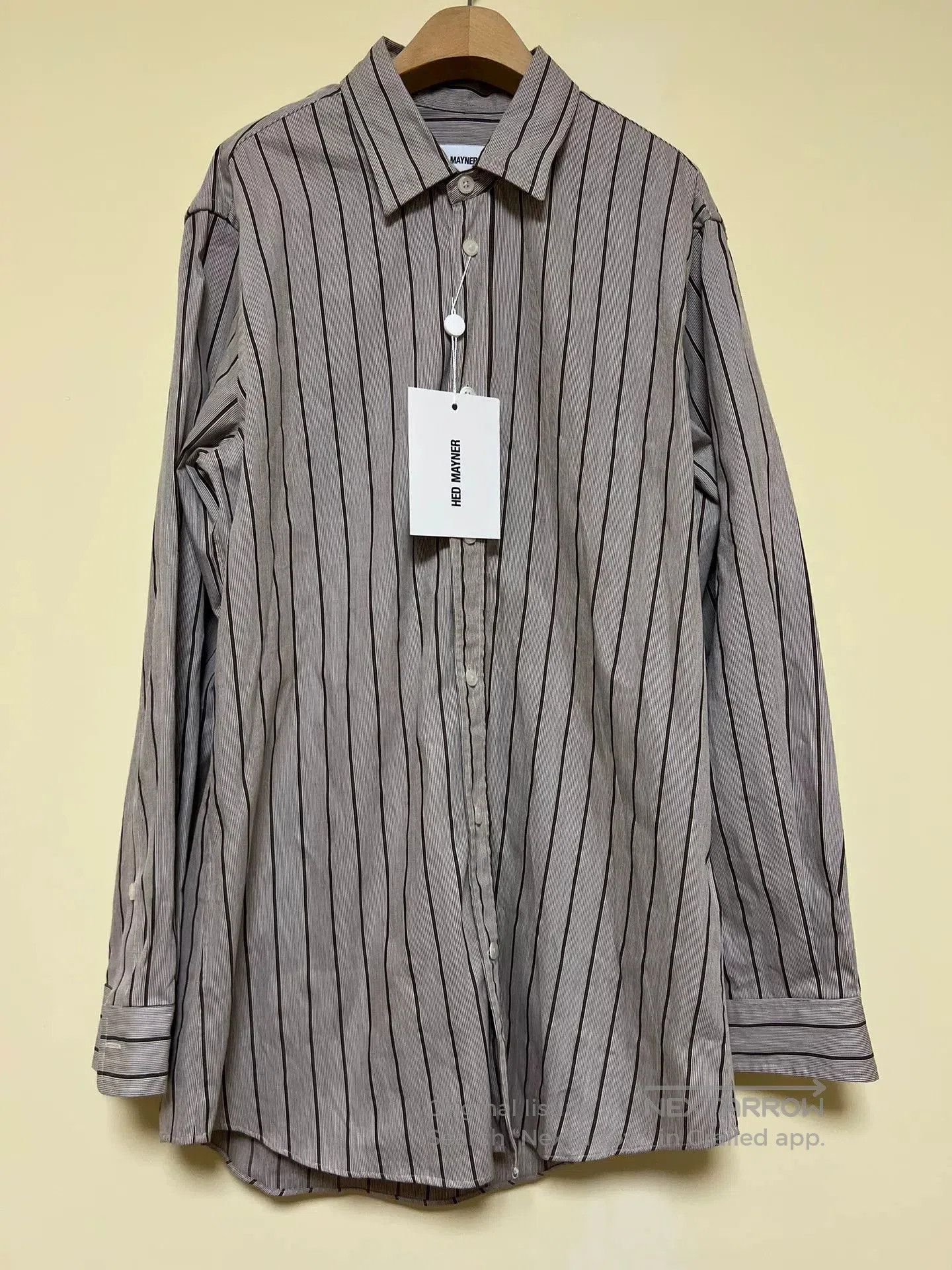 Hed Mayner Hed Mayner Brown Striped Shirt. Size US M / EU 48-50 / 2 - 1 Thumbnail