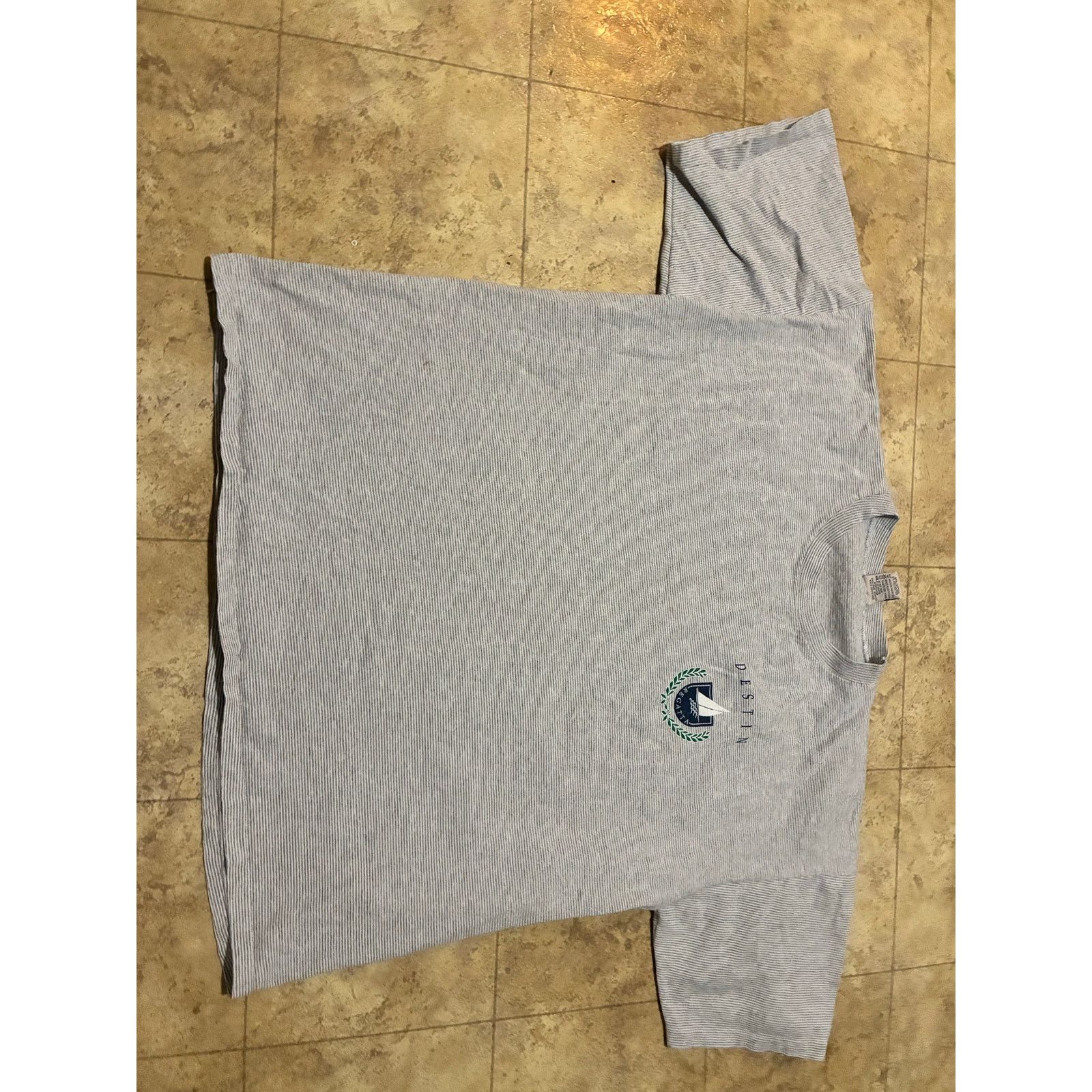Other Vintage Destin Florida Striped T-Shirt Gray White XXL USA Size US XXL / EU 58 / 5 - 2 Thumbnail