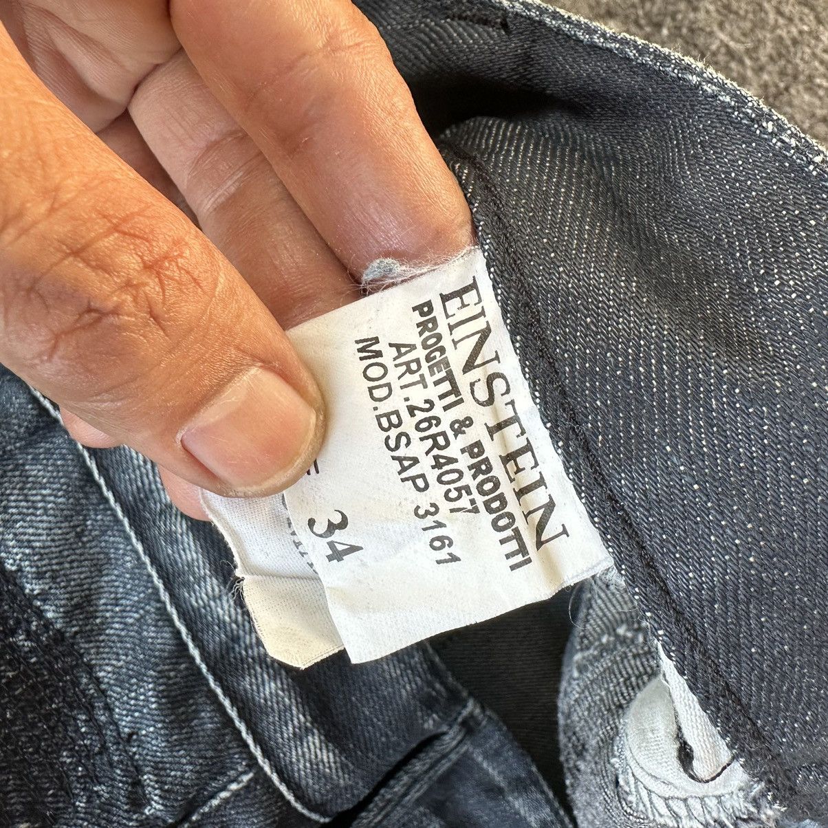 Bray Steve Alan Black Distressed Design Denim D555