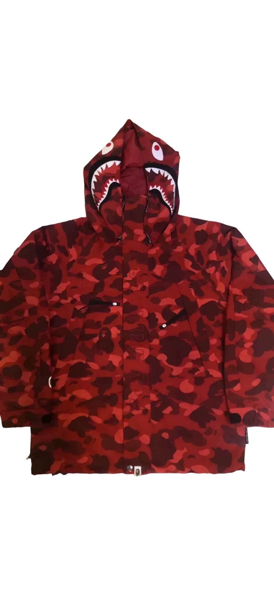 Bape BAPE Red Camo Shark Tiger Jacket Size XL Size US XL / EU 56 / 4 - 1 Thumbnail