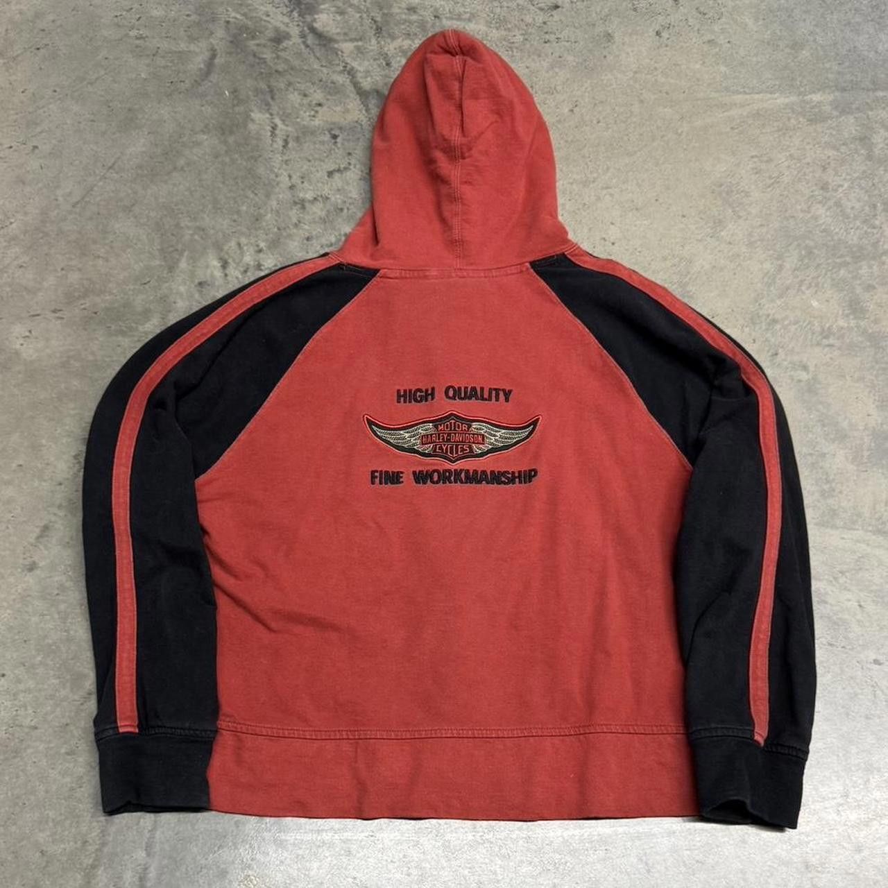 Harley Davidson × Vintage Vintage Y2K Harley Davidson Zip Up Hoodie Size US S / EU 44-46 / 1 - 4 Thumbnail