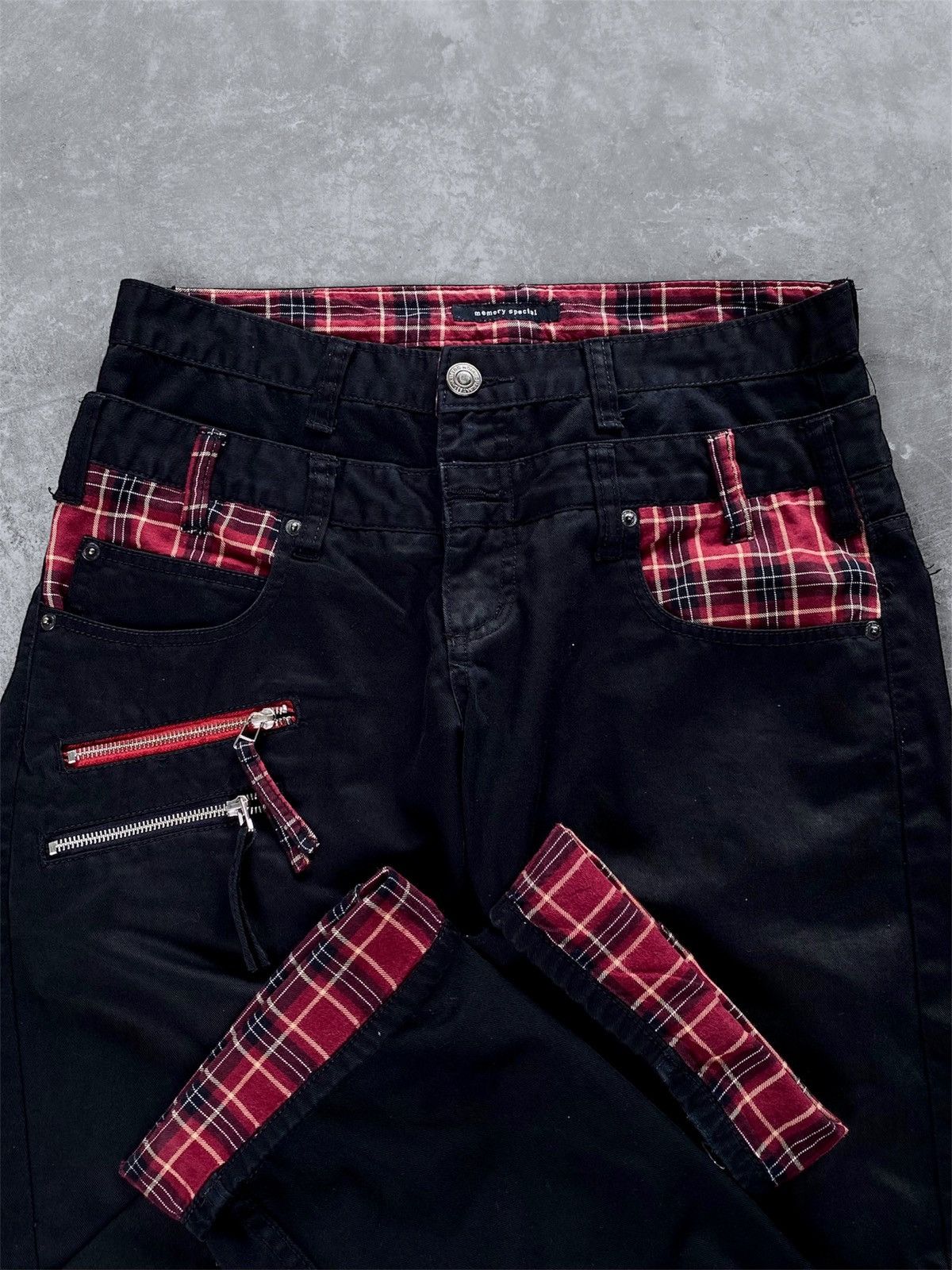 Hysteric Glamour PPFM Style Double Waist Pants Punk Style ✨ Size US 30 / EU 46 - 2 Thumbnail