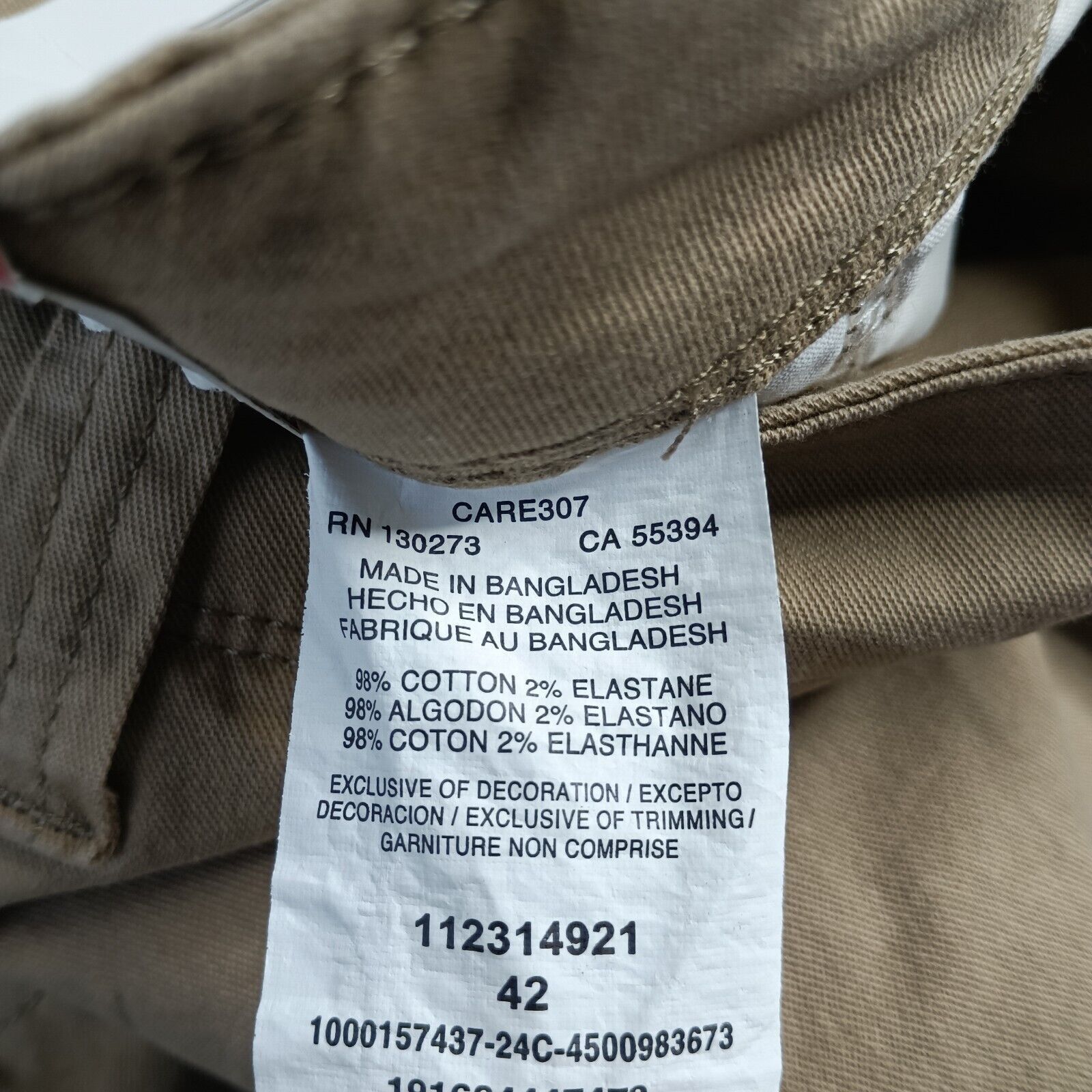 Wrangler Wrangler Cargo Shorts Men's 42 Beige 10" Inseam Relaxed Fit Size US 42 / EU 58 - 4 Thumbnail