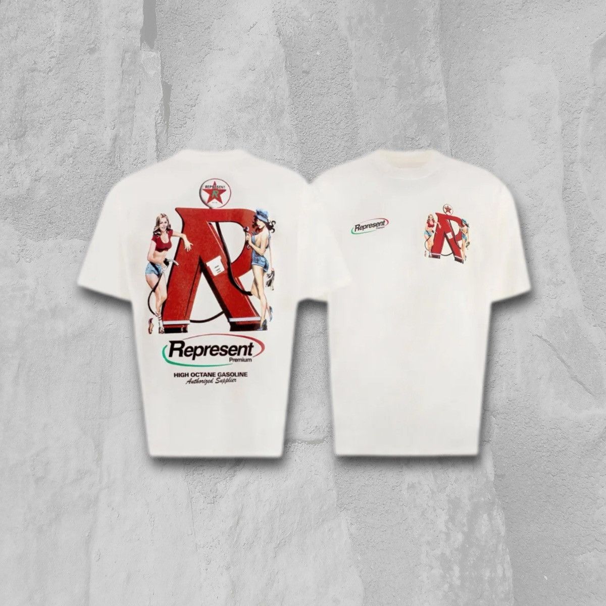 Designer × Represent Clo. Represent High Octane Gasoline Girls Logo T-Shirt Tee Size US L / EU 52-54 / 3 - 1 Thumbnail