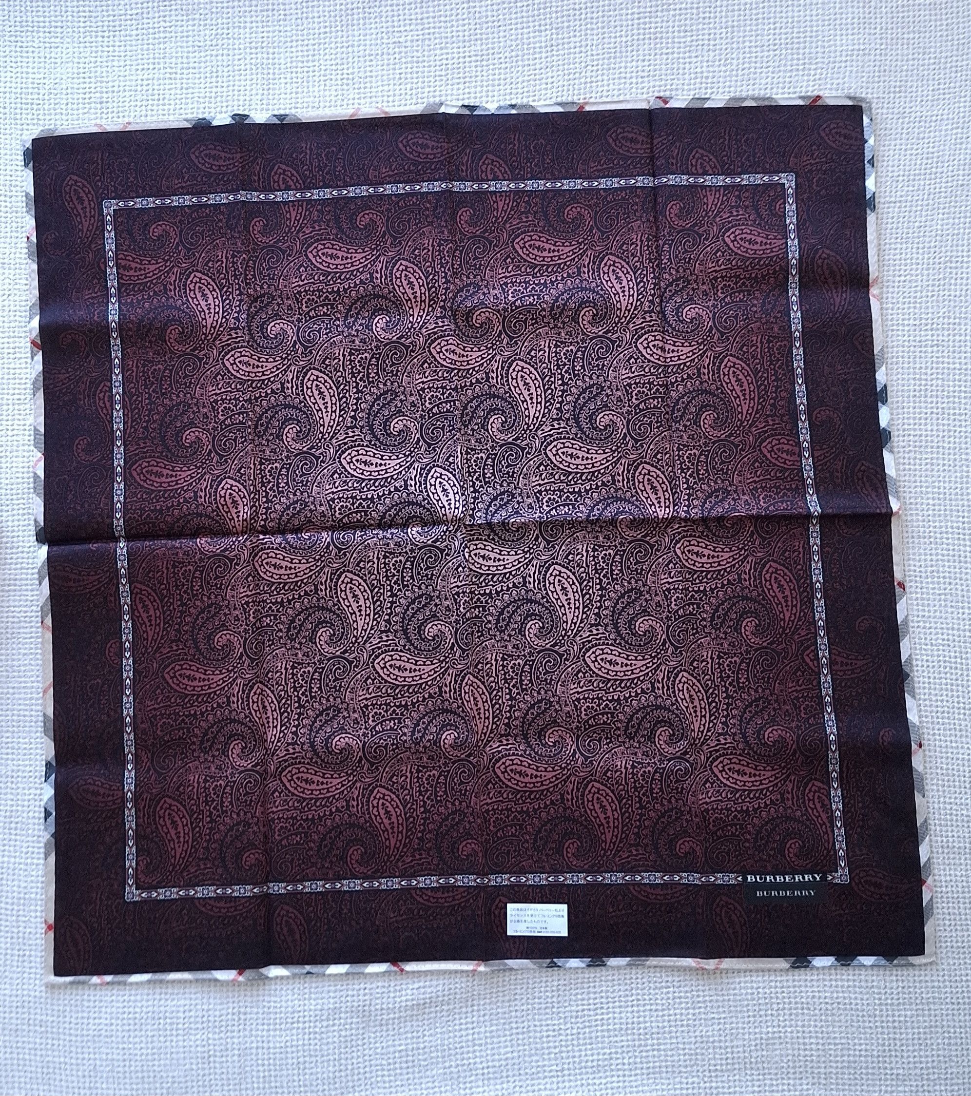 Burberry × Vintage NEW Vintage Burberry Bandana/Handkerchief/scarf Japan Size ONE SIZE - 2 Thumbnail
