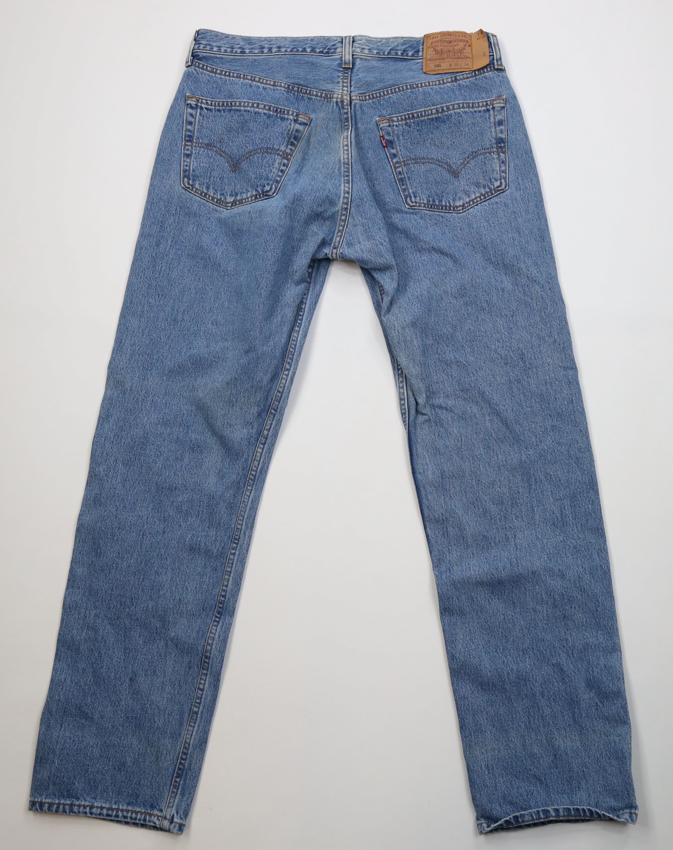Vintage Vintage 90s Levis 501xx Fly Original Straight Leg Jeans USA Size US 38 / EU 54 - 10 Thumbnail