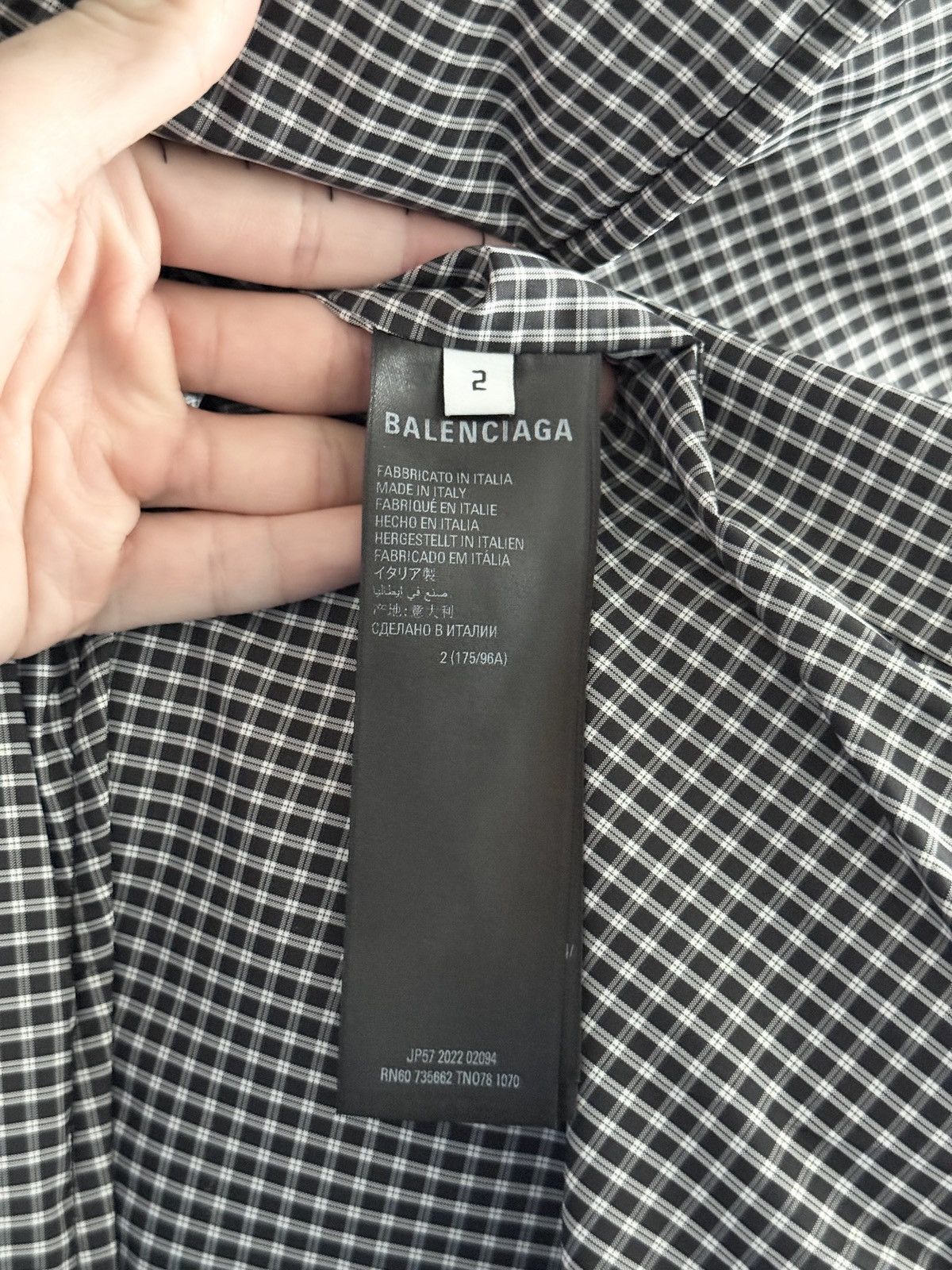 Balenciaga ARCHIVAL! Balenciaga Oversized Plaid Flannel Shirt Jacket Size US M / EU 48-50 / 2 - 8 Thumbnail