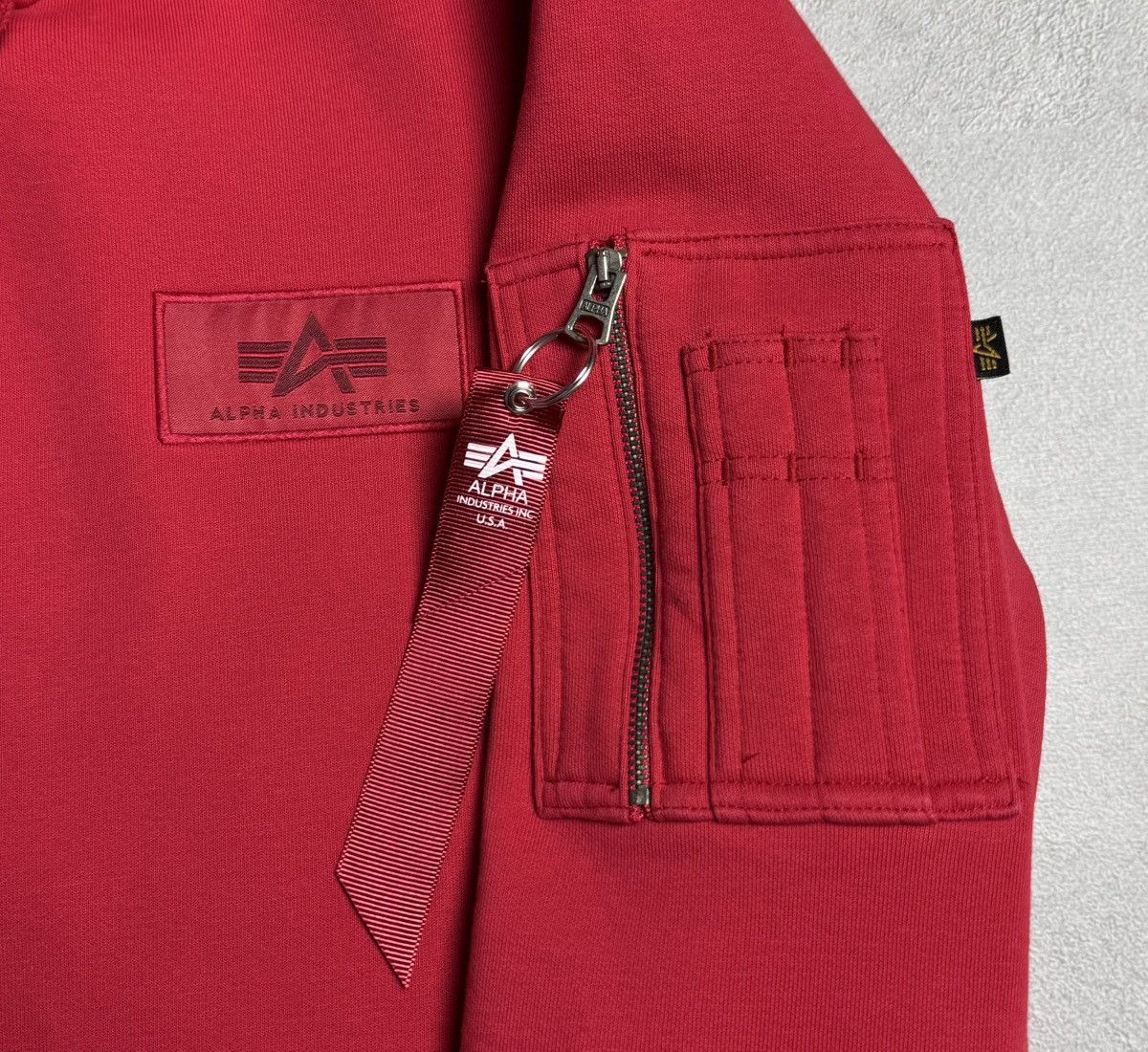 Alpha Industries Alpha Industries Big Logo Cotton Hoodie Red size L Size US L / EU 52-54 / 3 - 9 Thumbnail