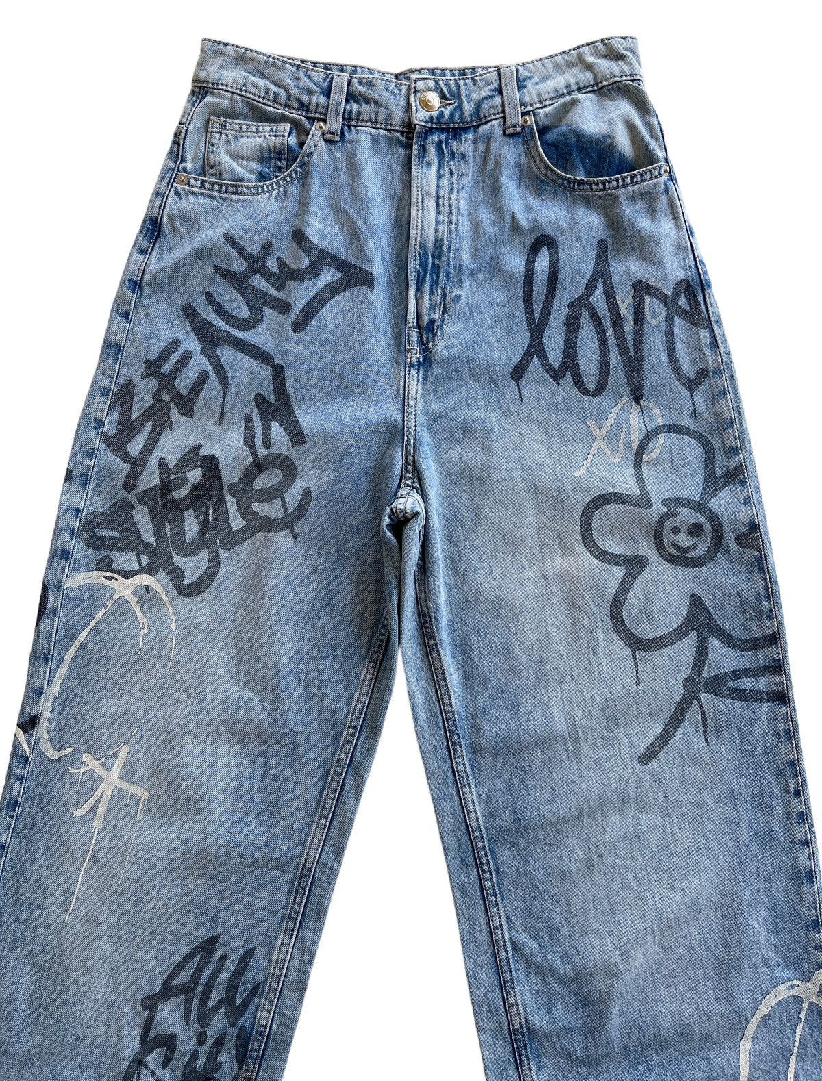 Zara Printed Baggy jeans Size 28" / US 6 / IT 42 - 8 Thumbnail