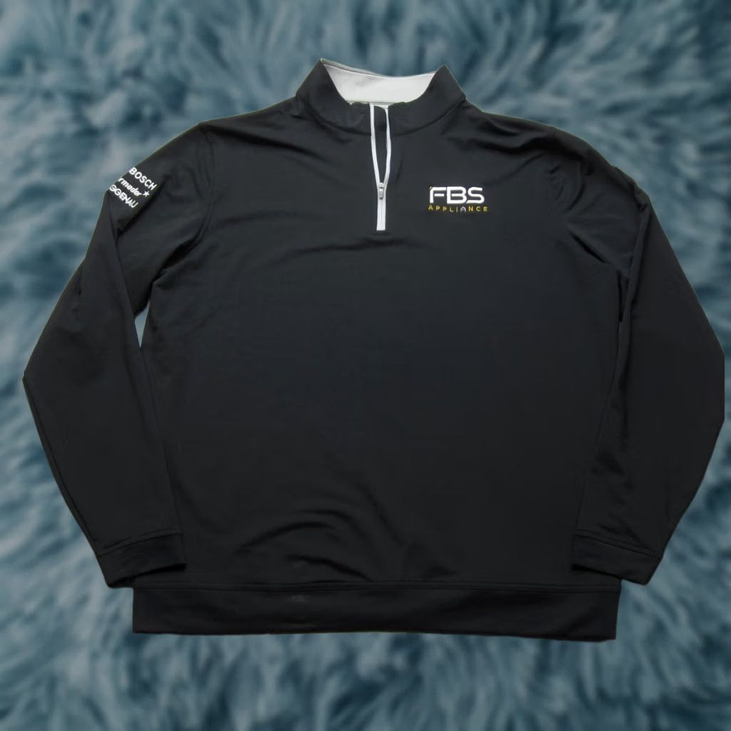 Peter Millar Peter Millar Pullover Mens XL Black FBS Appliance Half Zip Golf Sweater Logo Size US XL / EU 56 / 4 - 1 Thumbnail