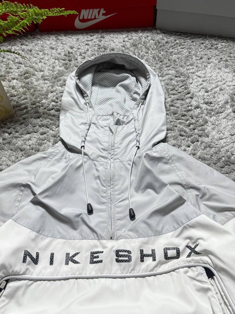 Nike 90s Nike Shox Vintage Oversized Drill Big Logo Retro Jacket Size US XL / EU 56 / 4 - 12 Thumbnail