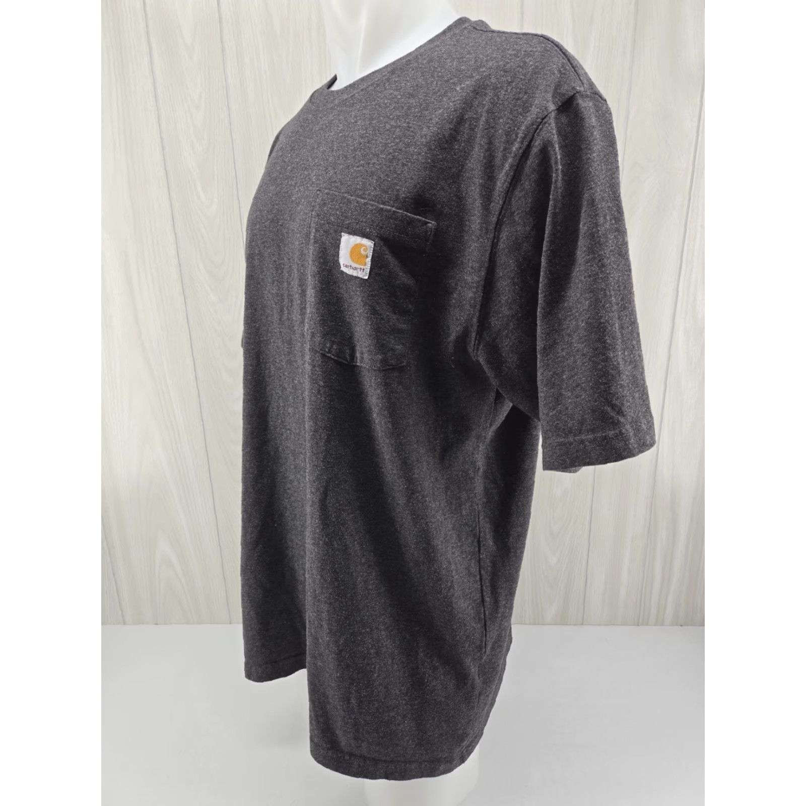 Carhartt Carhartt T Shirt Mens L TALL ORG FIT Gray Short Sleeve Pocket T Logo K87 CHR Size US L / EU 52-54 / 3 - 3 Thumbnail