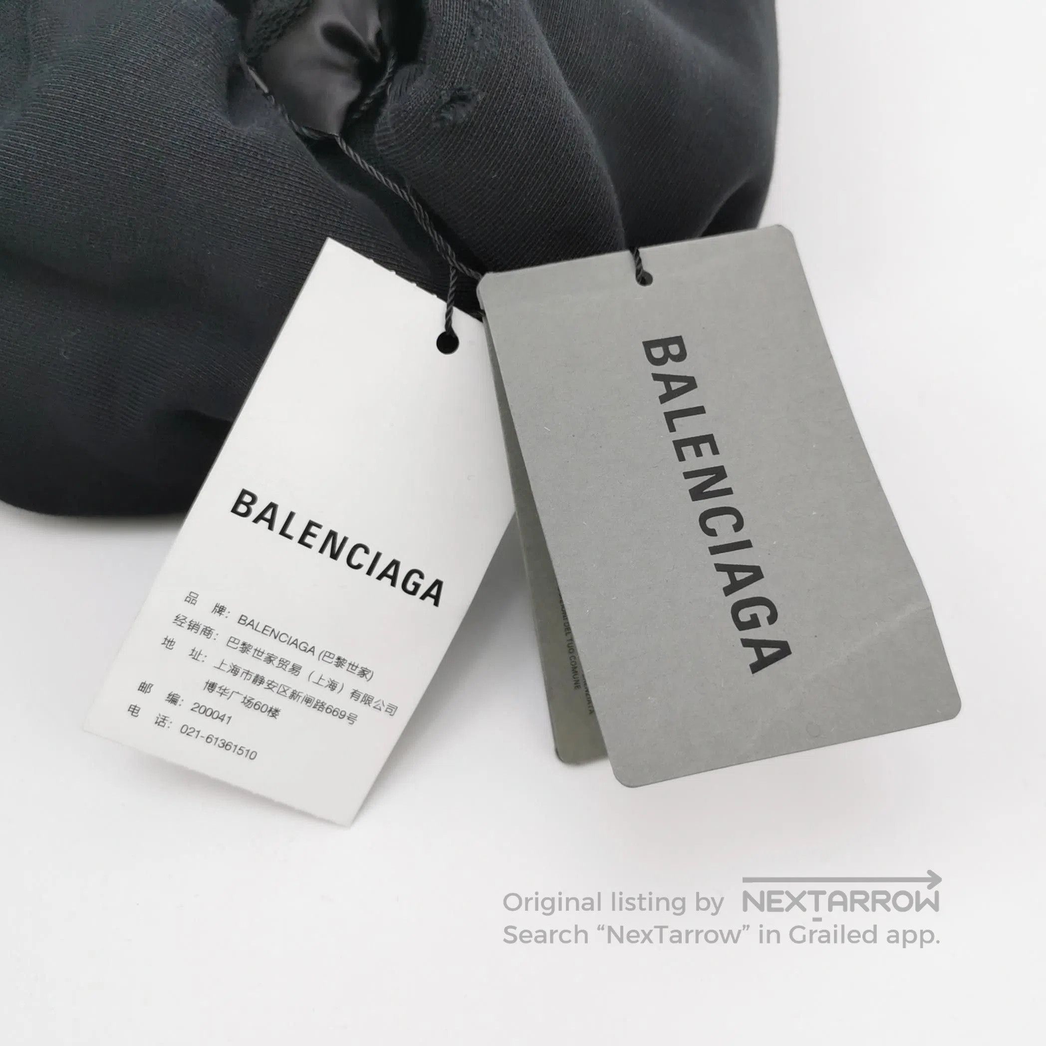 Balenciaga Balenciaga L Size BB Logo Black Hoodie. Size L / US 10 / IT 46 - 3 Thumbnail
