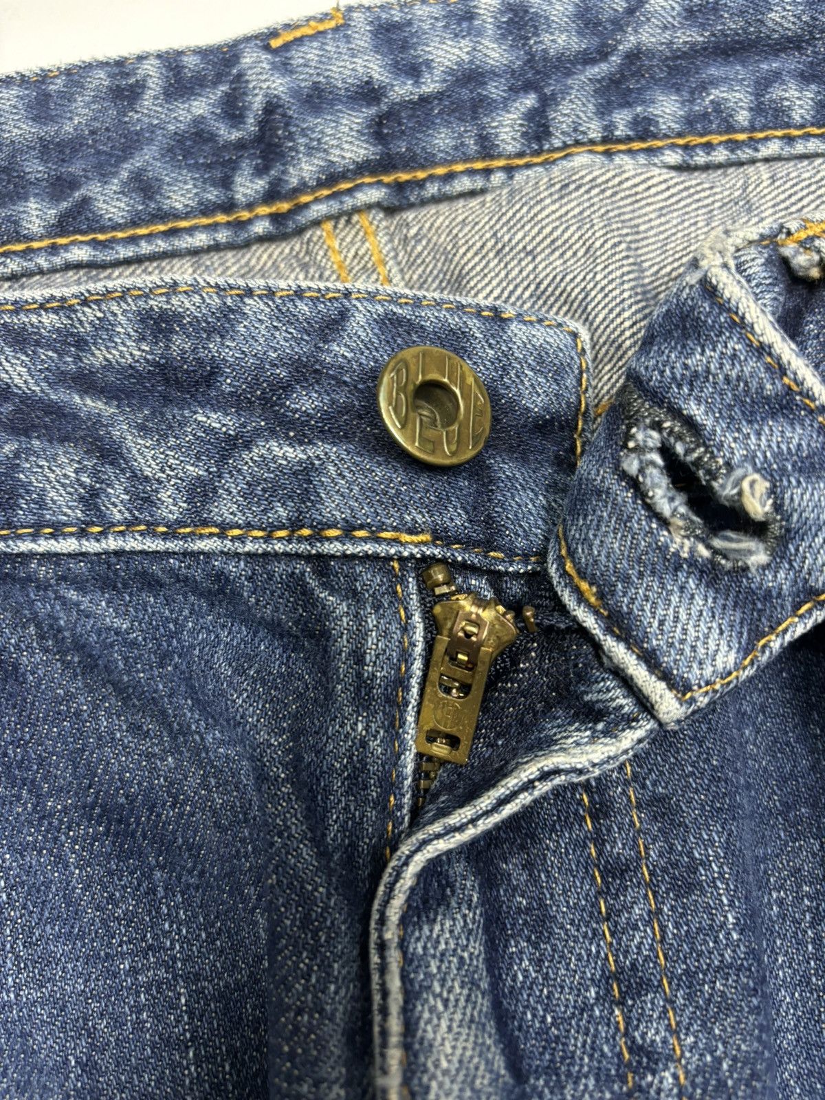 Japan Blue 🔥JAPAN BLUE SELVEDGE DENIM JEANS INDIGO Size US 35 - 9 Thumbnail