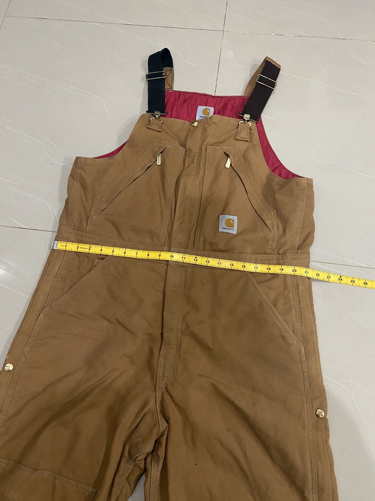 Carhartt Carhatt Double Knee Overalls Convas Quiltd Size US 36 / EU 52 - 2 Thumbnail