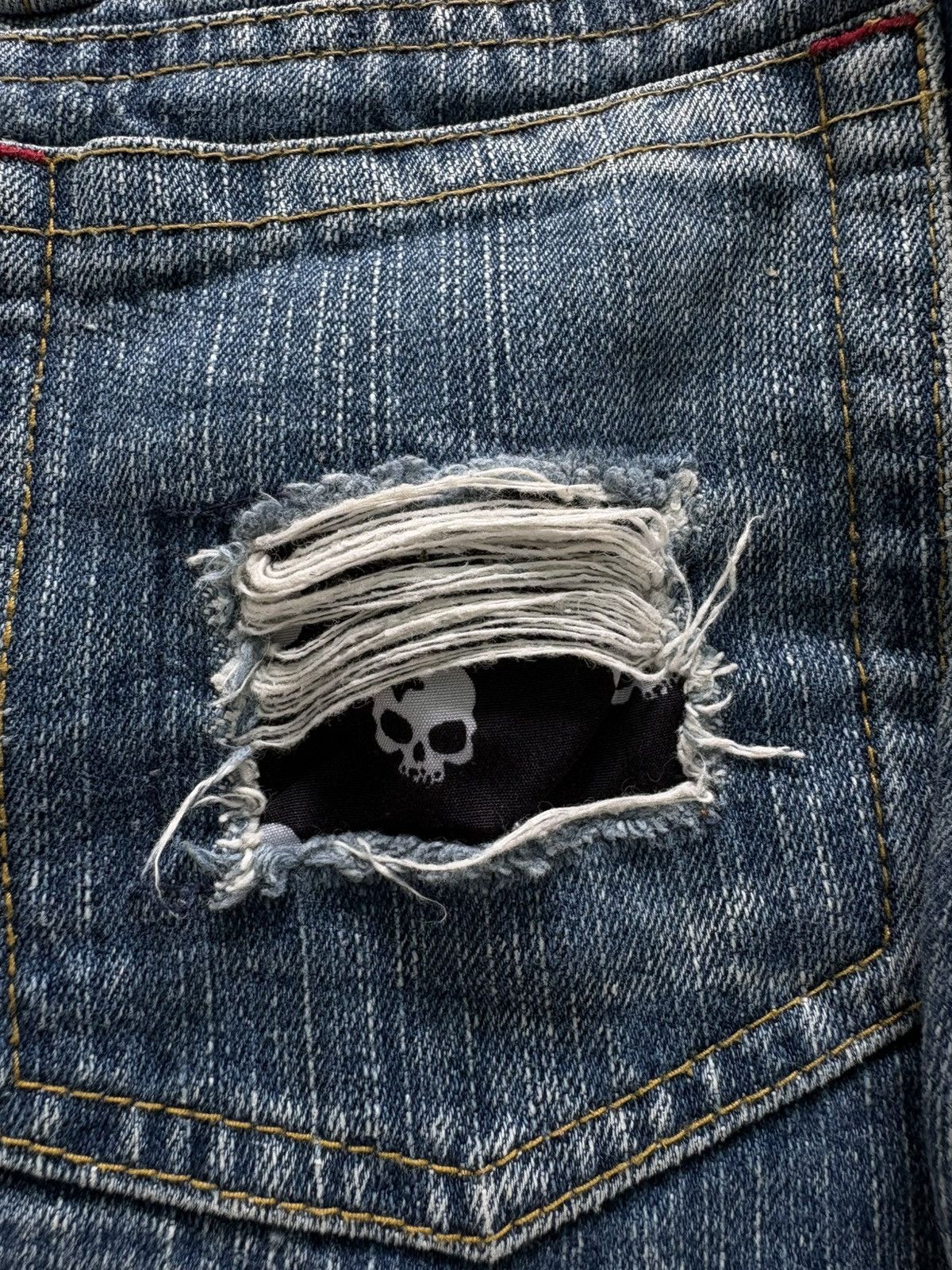 Isamu Katayama Backlash BA-TSU Studio Skull Pants Size US 27 - 6 Thumbnail