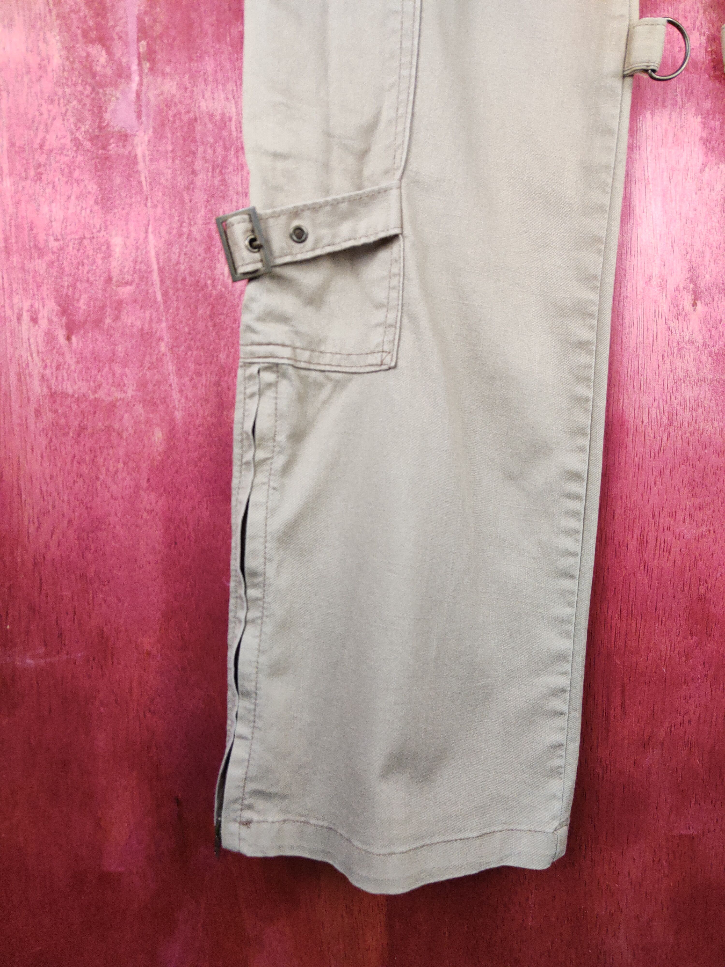 Japanese Brand Cashy Beige Multipocket Tactical Cargo Pants #S1259 Size 28" / US 6 / IT 42 - 4 Thumbnail