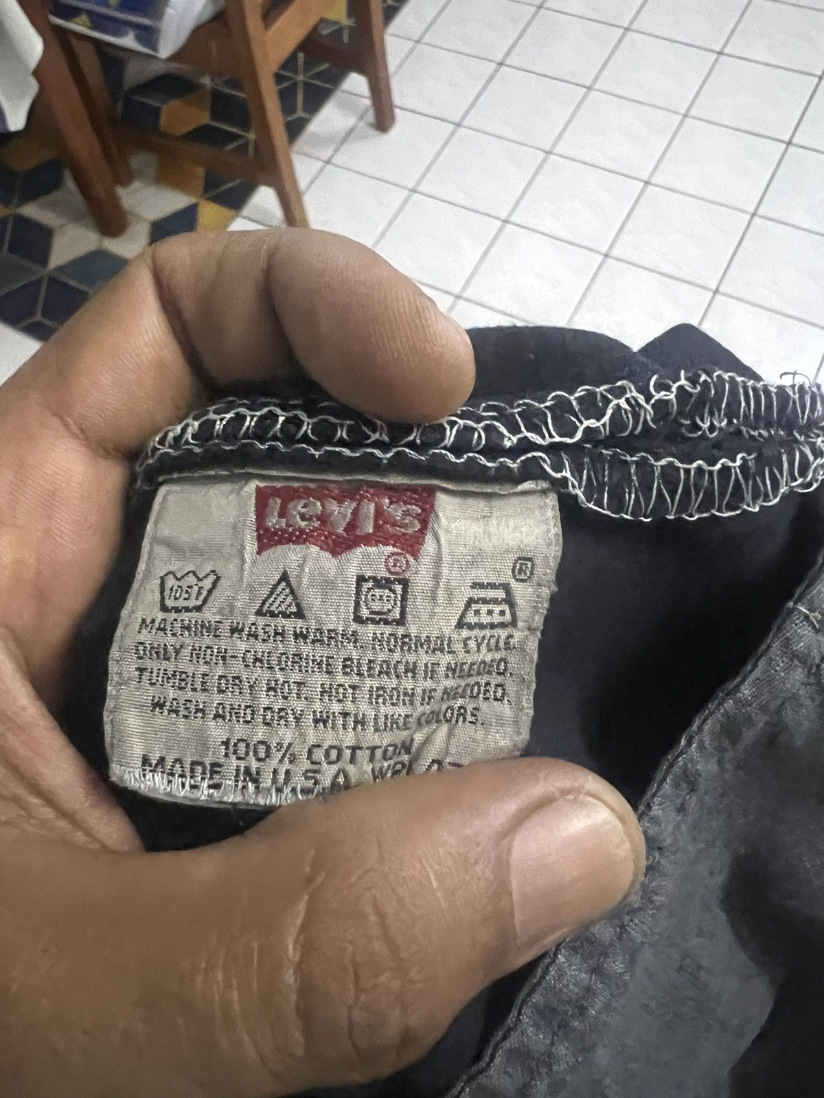 If Six Was Nine × Levi's × Vintage THRASHED LEVIS 501 RIPPED DISTRESSED DENIM PANT Size US 32 / EU 48 - 14 Thumbnail