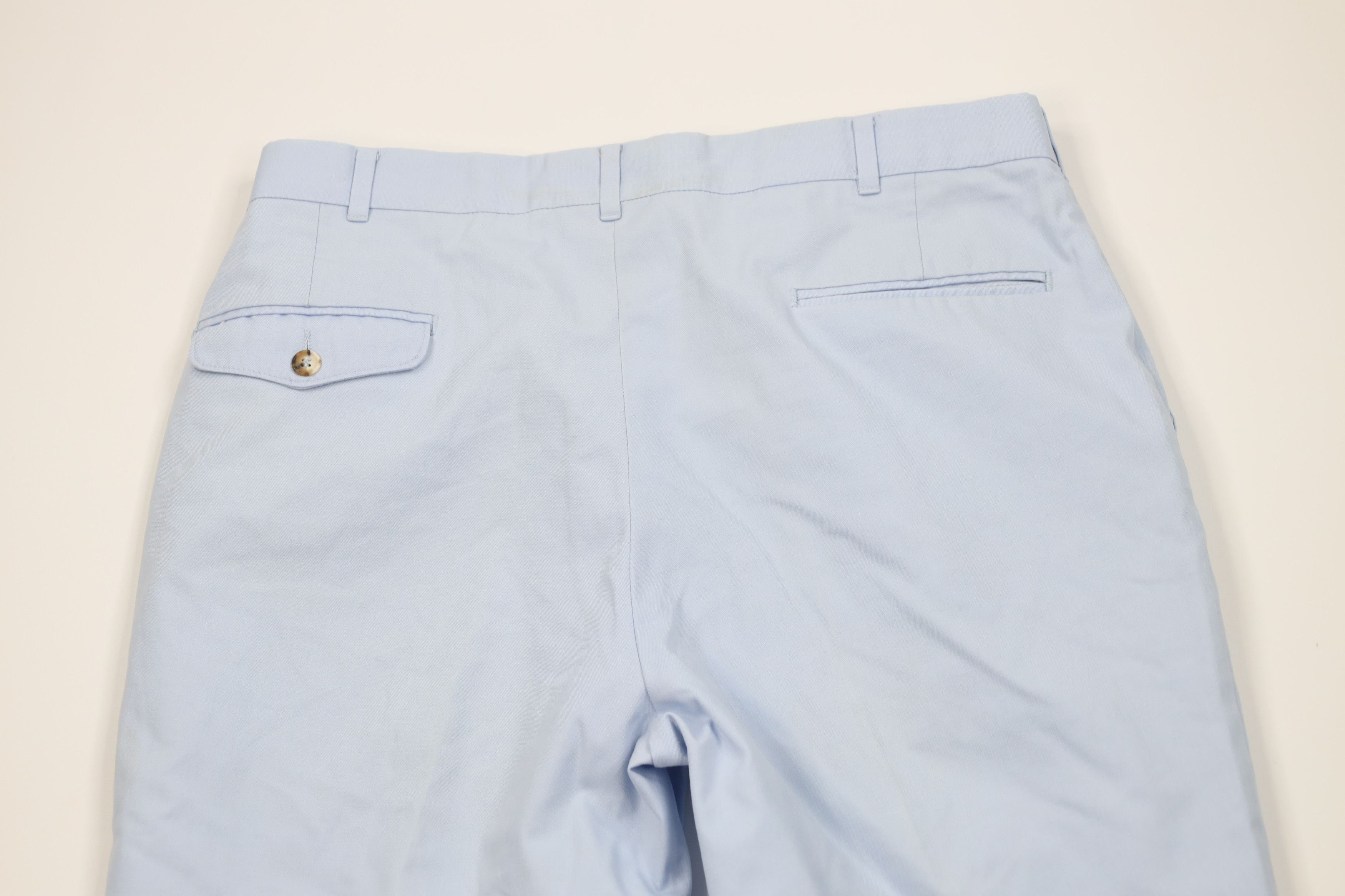 Vintage Vintage 70s Streetwear Wide Leg Chino Pants Carolina Blue Size US 34 / EU 50 - 9 Thumbnail