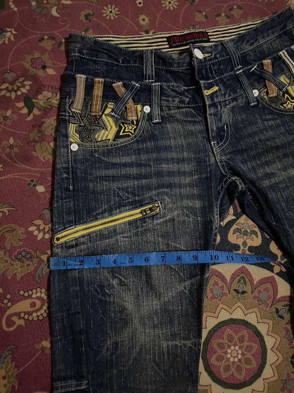 Hysteric Glamour Vintage Jack Serika Double Waist Lightning Style Size US 33 - 18 Thumbnail