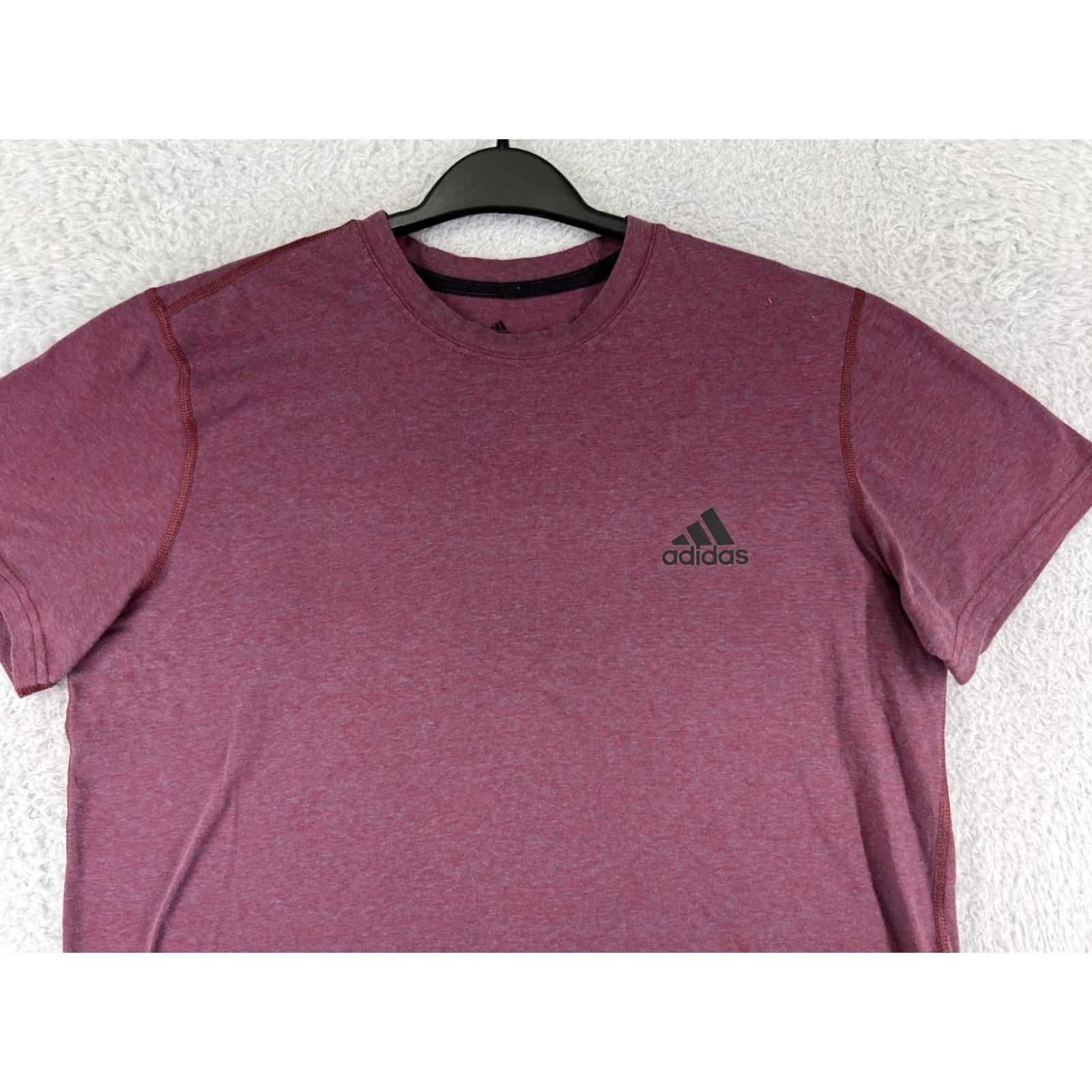 Adidas Adidas Shirt Mens Large Red Heath Short Sleeve Crew Neck Polyester Logo T-Shirt Sports Size US L / EU 52-54 / 3 - 5 Thumbnail