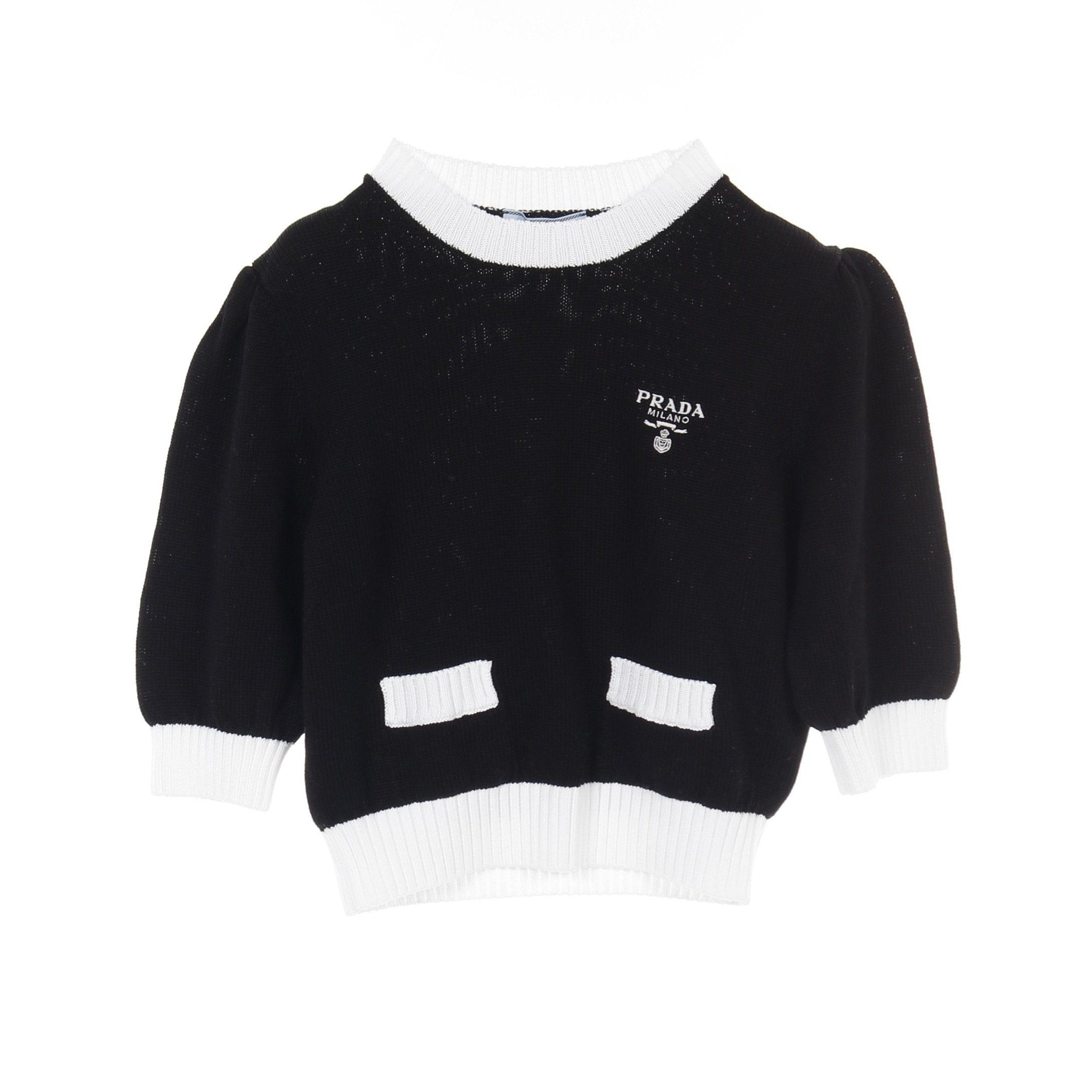 Prada Prada ICONIC FW 1999 RUNWAY SWEATER leather elbow EU42